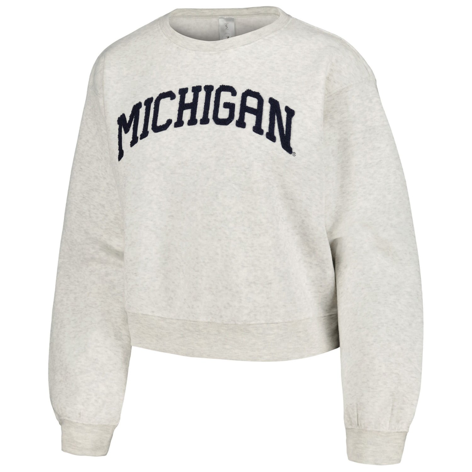 ZooZatz Michigan Wolverines Core Chenille Cropped Pullover Sweatshirt - view number 2