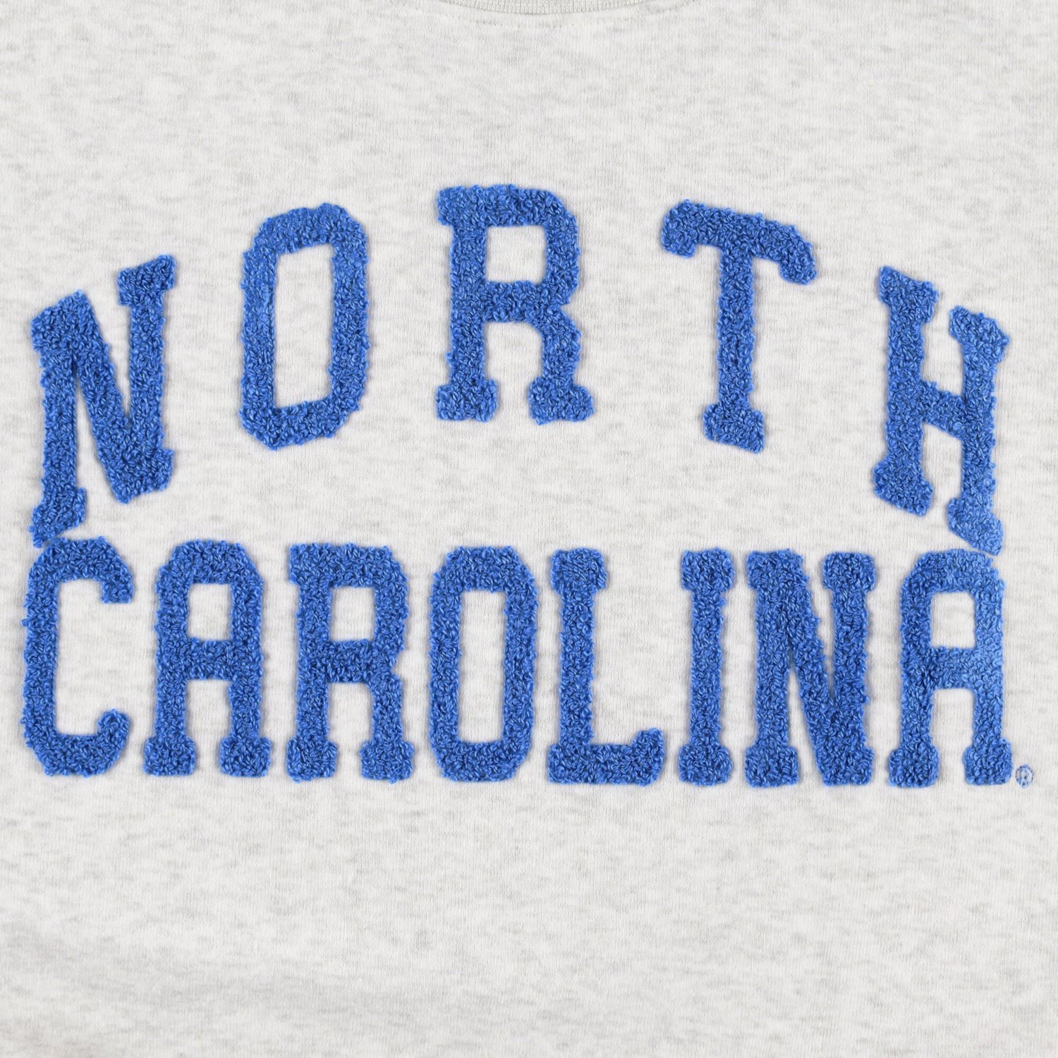 ZooZatz Oatmeal North Carolina Tar Heels Core Chenille Cropped Pullover Sweatshirt - view number 4