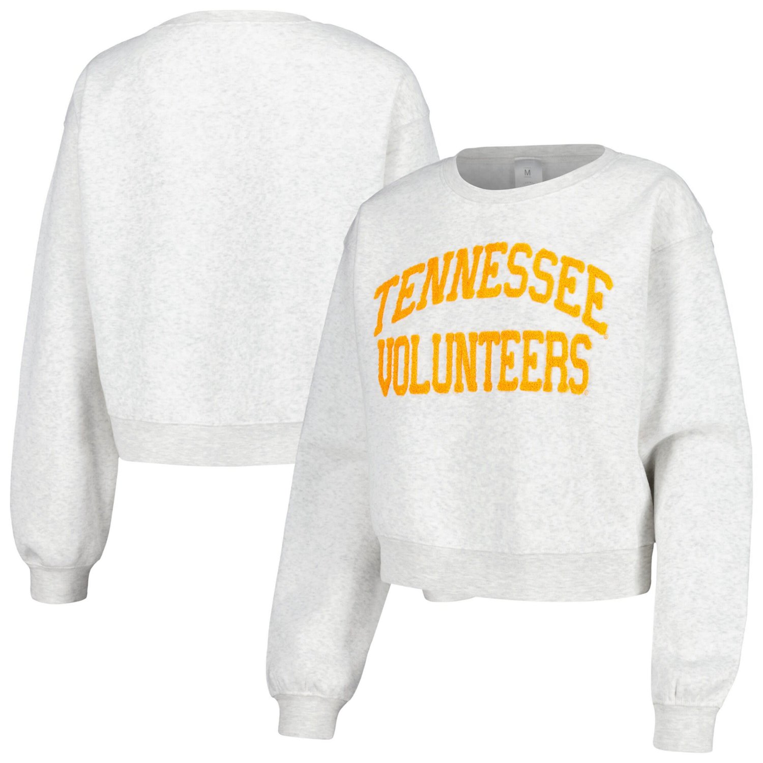 ZooZatz Tennessee Volunteers Core Chenille Cropped Pullover Sweatshirt