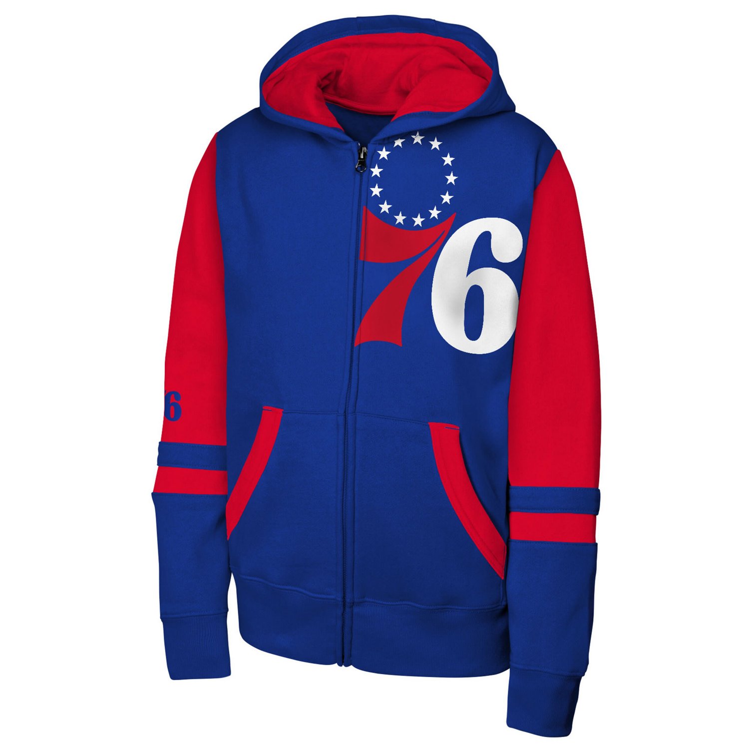 Youth Outerstuff Philadelphia 76ers Straight to the League Full-Zip Hoodie - view number 2