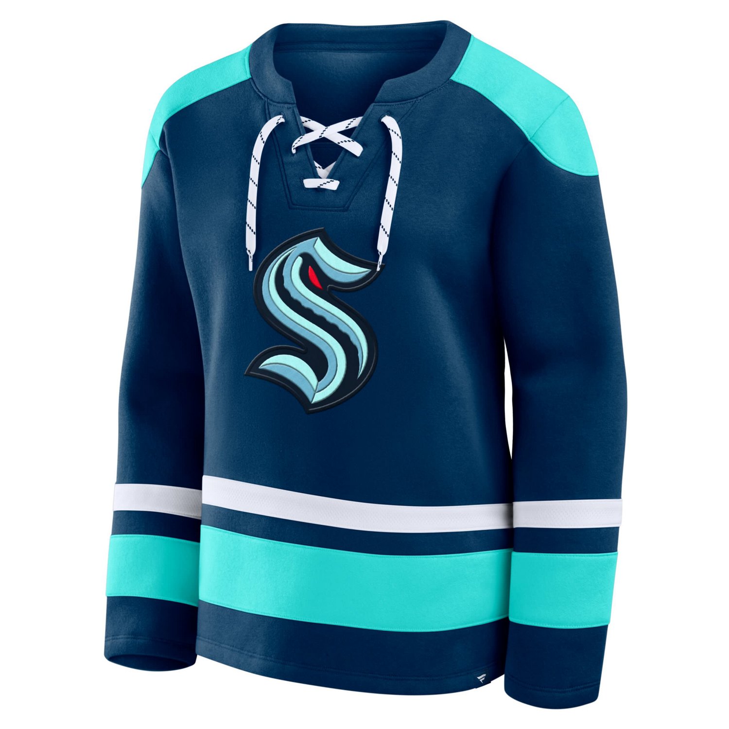 Fanatics Deep Sea Seattle Kraken Icing Long Sleeve Lace Up Sweatshirt - view number 4
