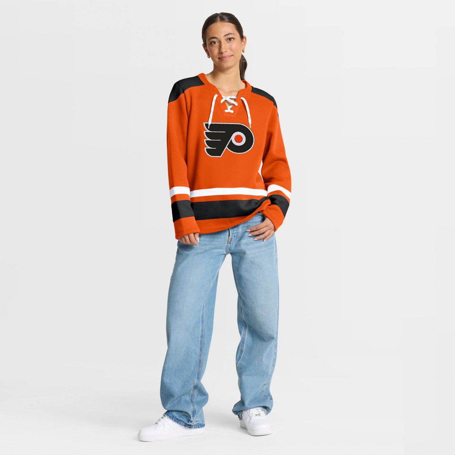 Fanatics Philadelphia Flyers Icing Long Sleeve Lace Up Sweatshirt - view number 3