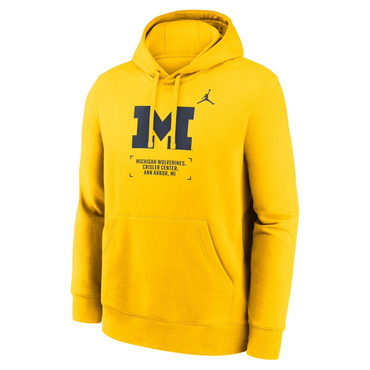 Jordan Brand Michigan Wolverines Basketball Two-Hit Club Fleece Pullover Hoodie - view number 4