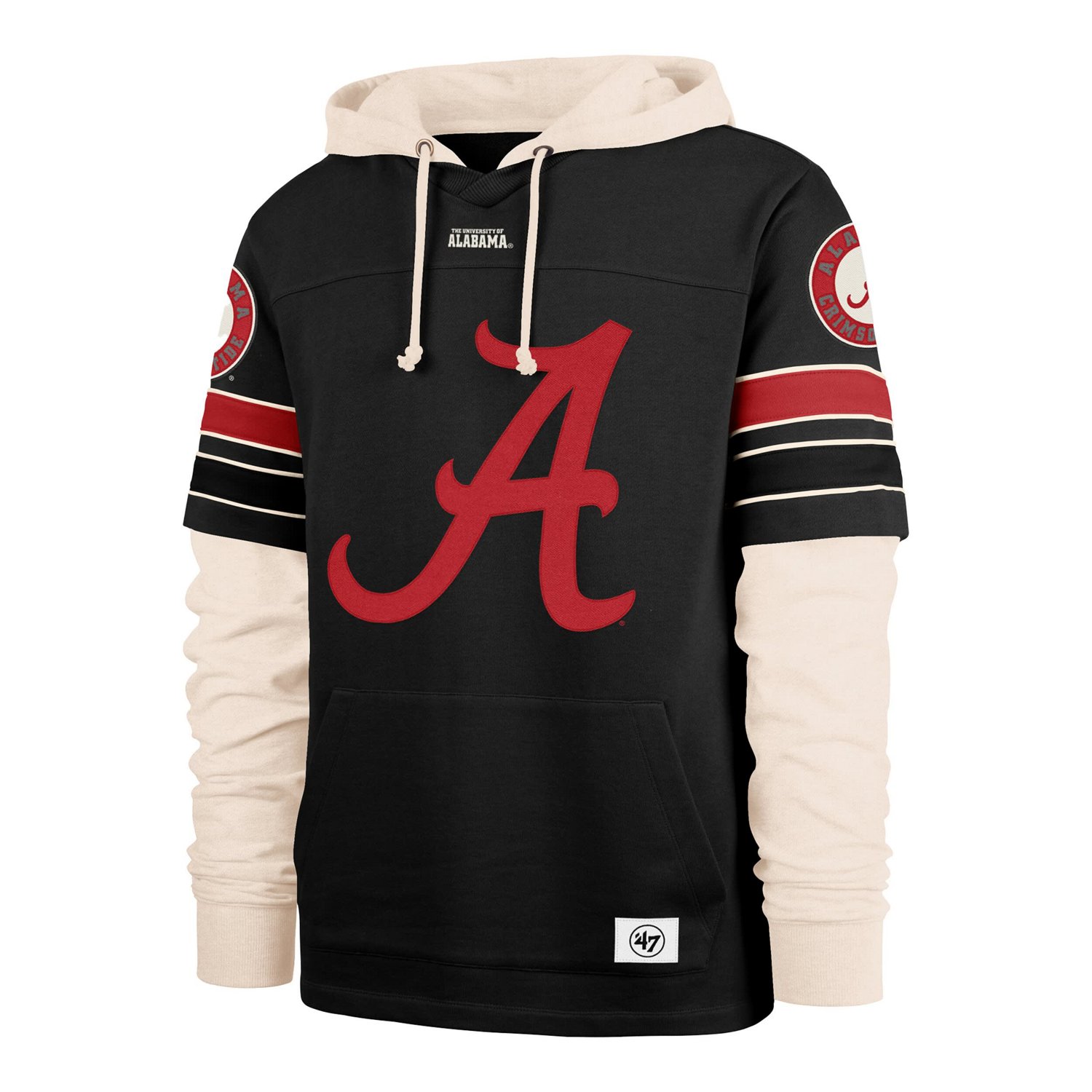 '47 Alabama Crimson Tide Split Zone Cornerback Lacer Pullover Hoodie - view number 2