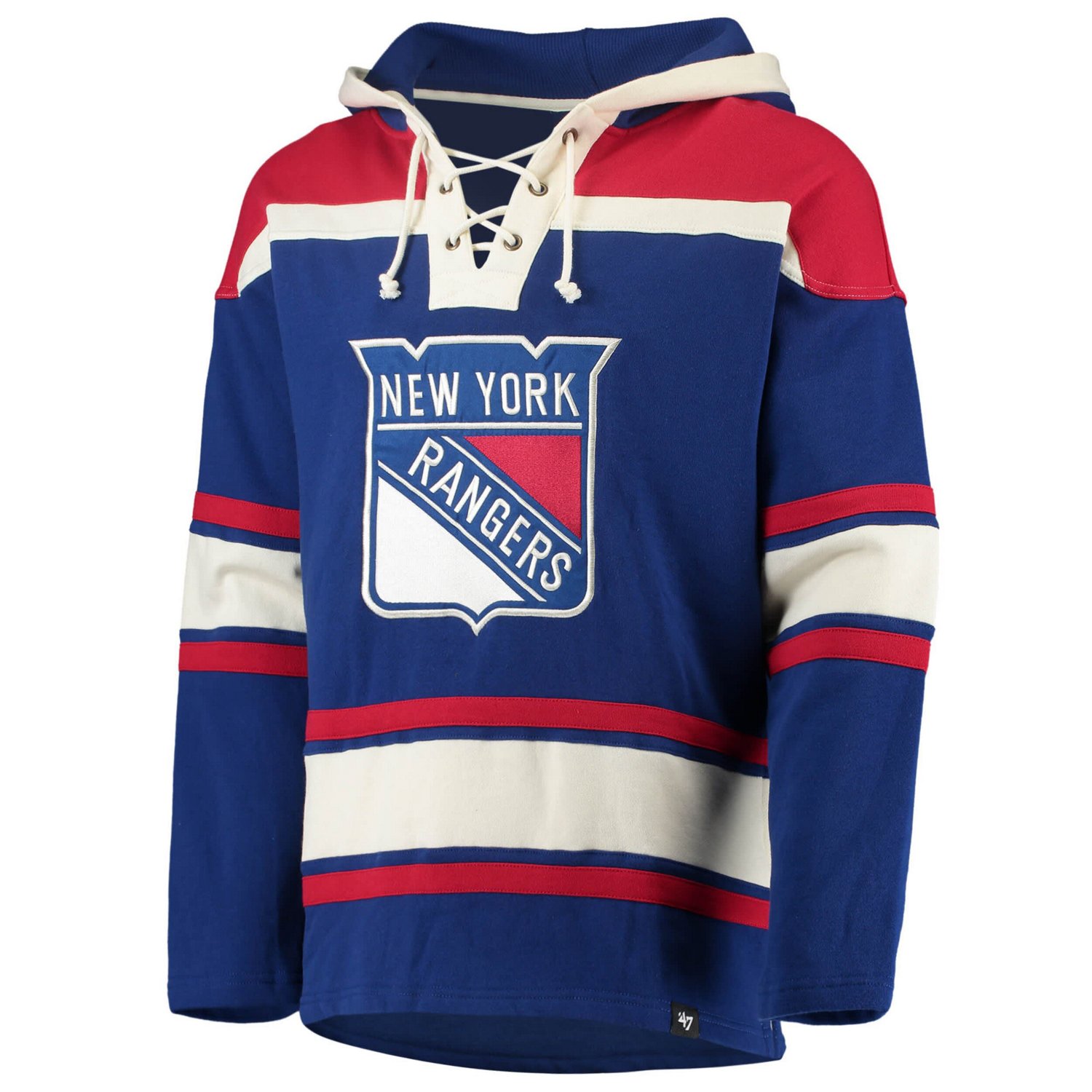 '47 Artemi Panarin New York Rangers Player Name  Number Lacer Pullover Hoodie - view number 2