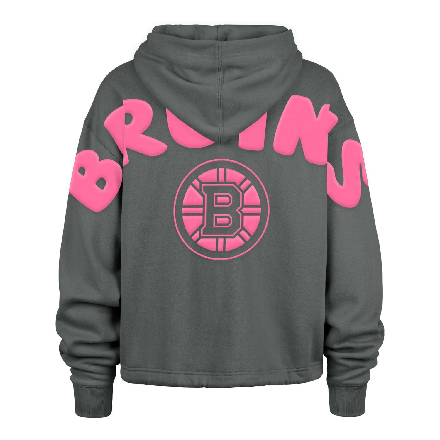 '47 Boston Bruins Bright Side Venice Cropped Pullover Hoodie - view number 3