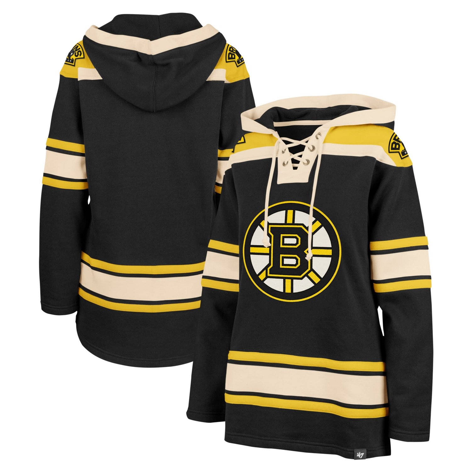 '47 Boston Bruins Superior Lacer Pullover Hoodie                                                                                 - view number 1