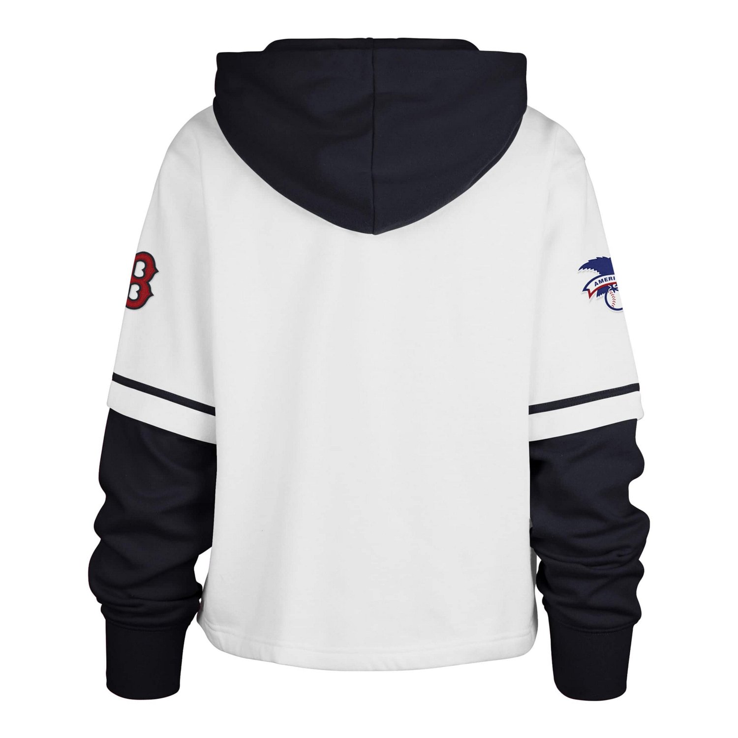 '47 Boston Red Sox Trifecta Shortstop Cropped Pullover Hoodie - view number 3