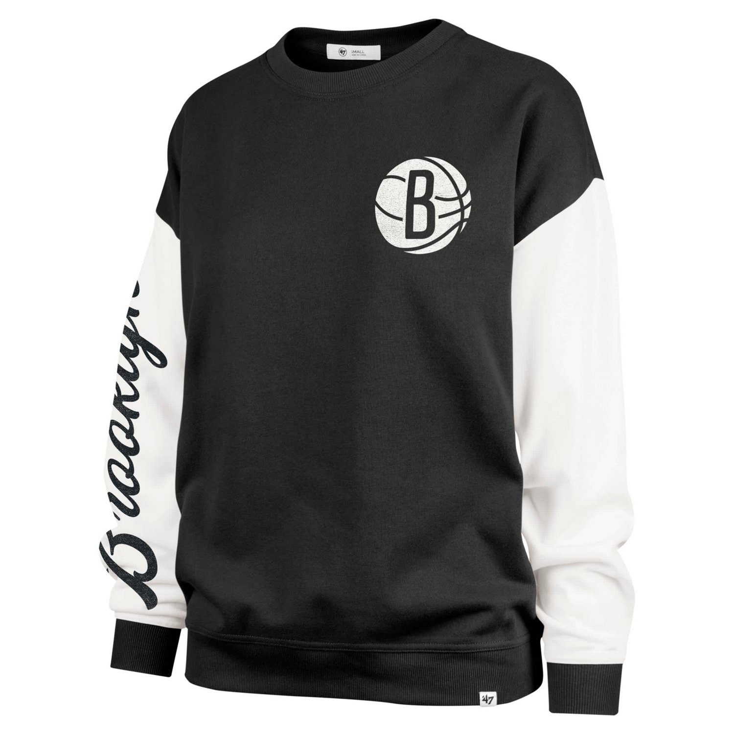'47 Brooklyn Nets Rise Andie Oversized Pullover Sweatshirt                                                                       - view number 2