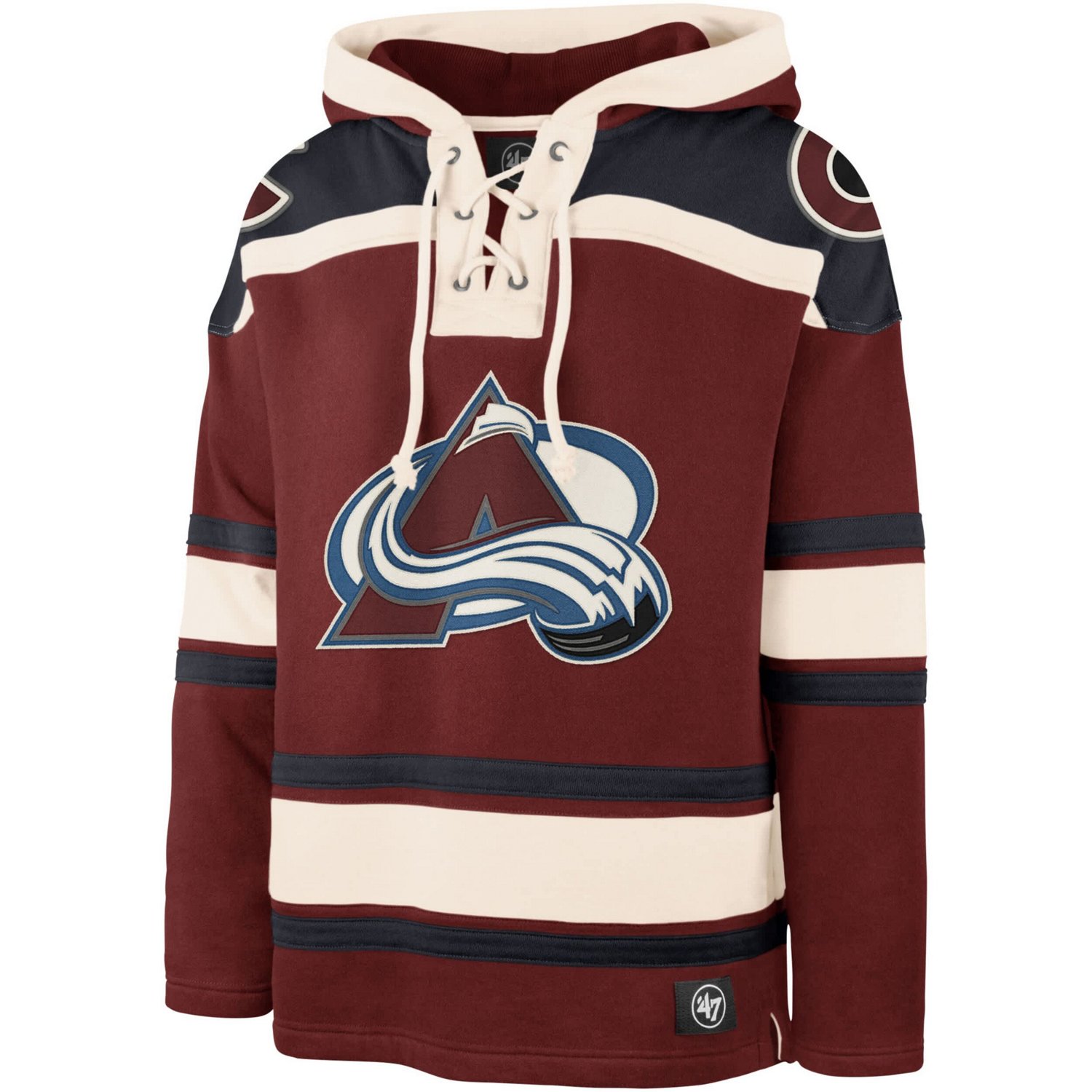 '47 Cale Makar Colorado Avalanche Player Name  Number Lacer Pullover Hoodie - view number 2