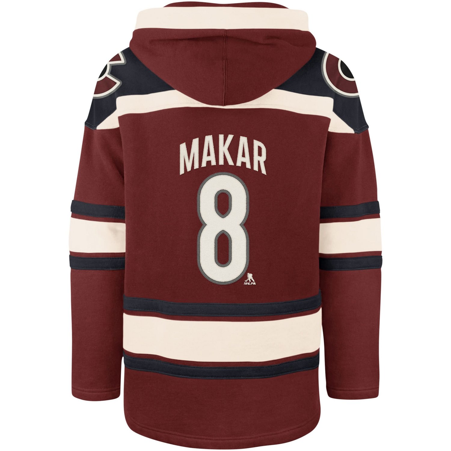 '47 Cale Makar Colorado Avalanche Player Name  Number Lacer Pullover Hoodie - view number 3