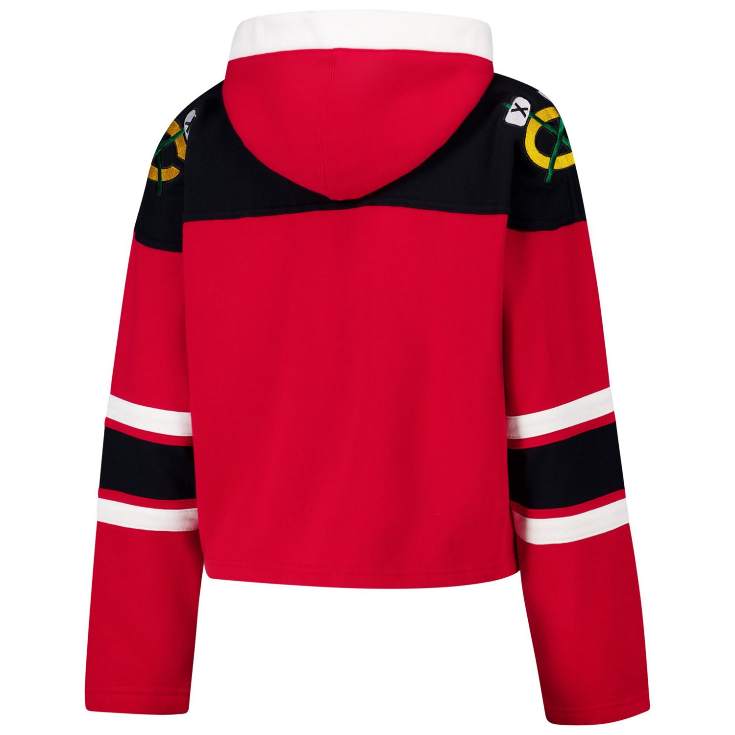 '47 Chicago Blackhawks Cropped Superior Lacer Pullover Hoodie - view number 3