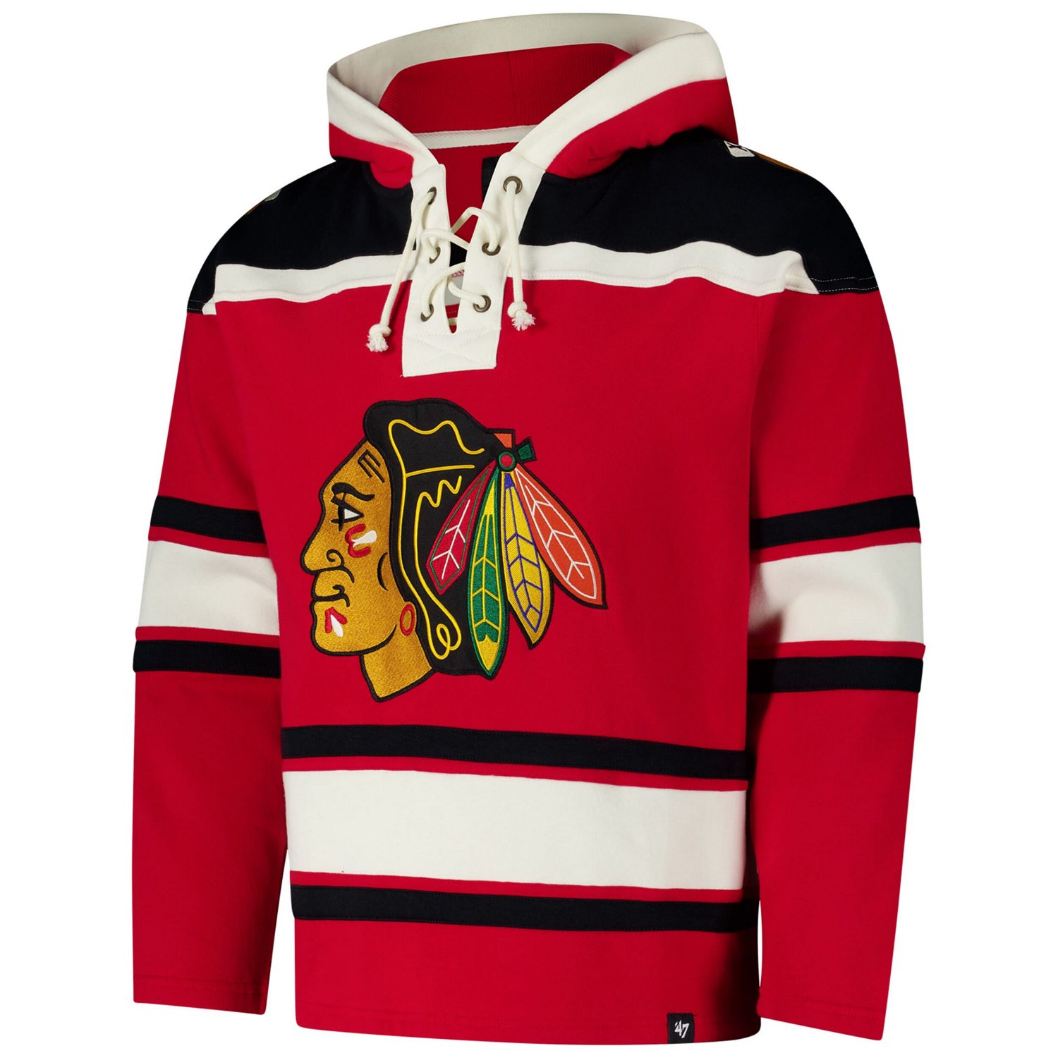 '47 Chicago Blackhawks Superior Lacer Pullover Hoodie