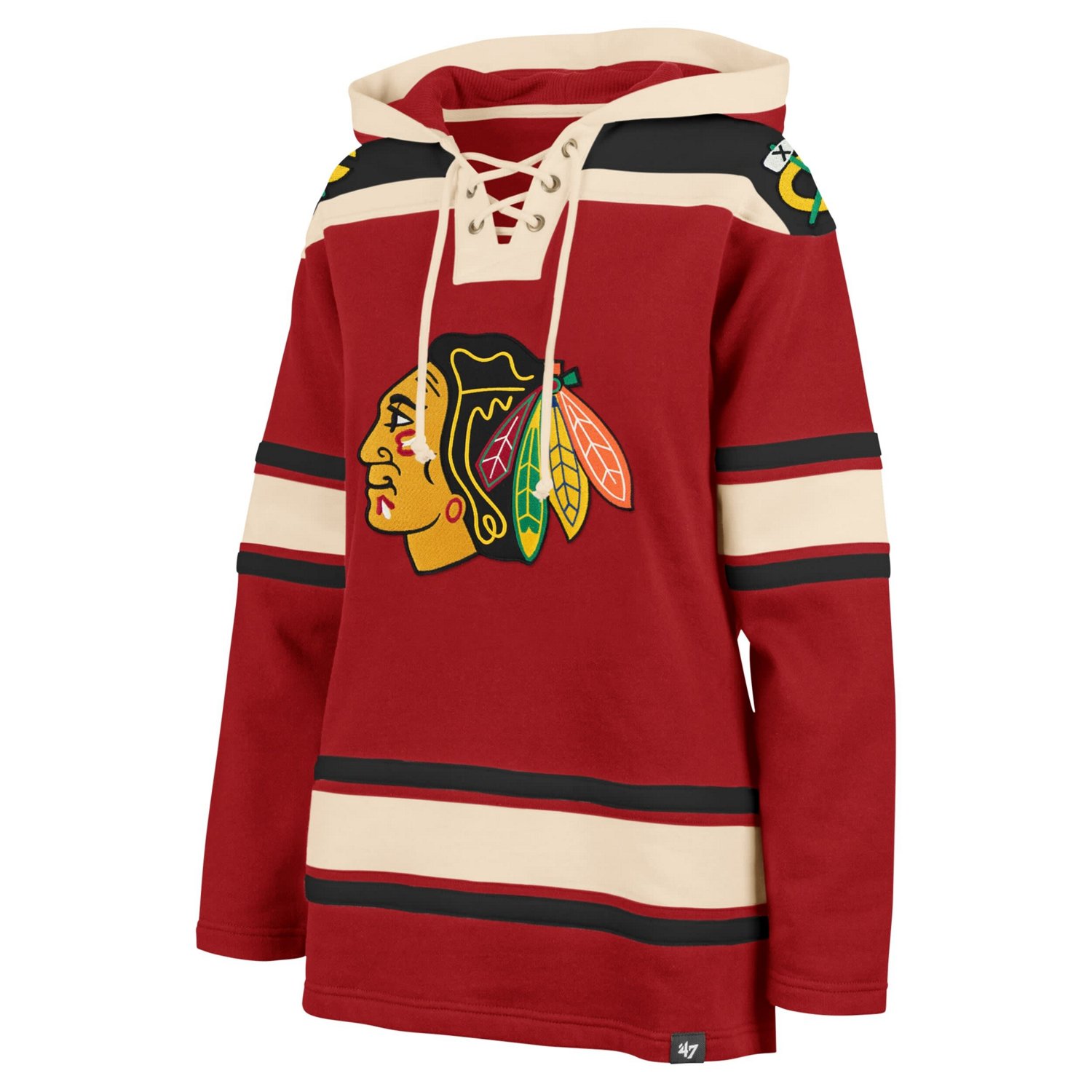 '47 Chicago Blackhawks Superior Lacer Pullover Hoodie - view number 2