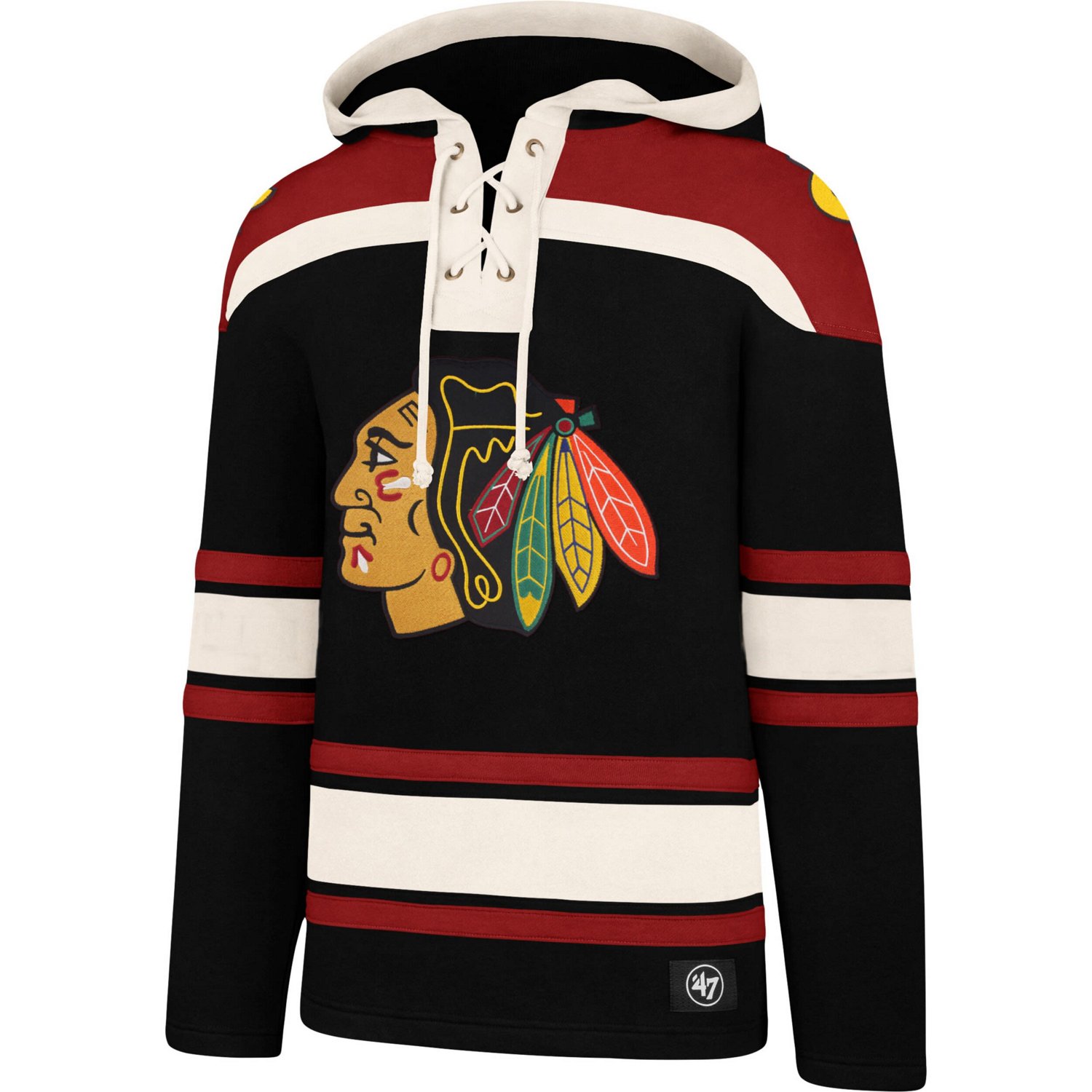 '47 Chicago hawks Superior Lacer Pullover Hoodie - view number 2