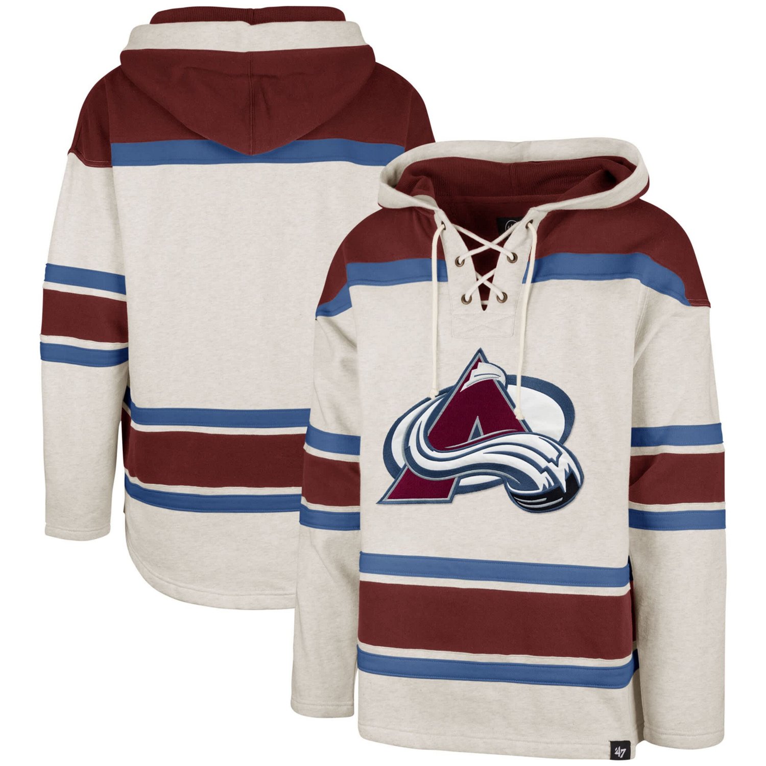 '47 Colorado Avalanche Rockaway Lacer Pullover Hoodie - view number 1