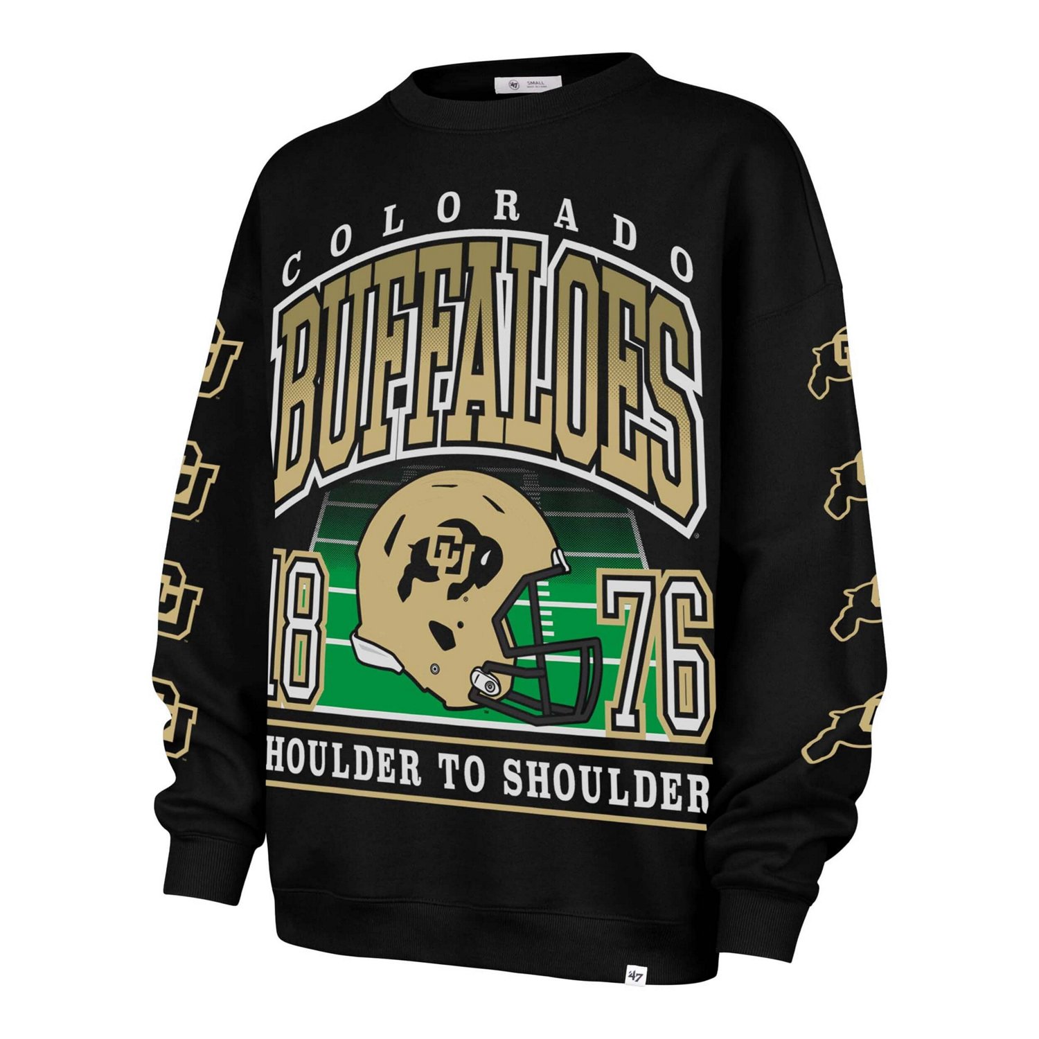'47 Colorado Buffaloes Go Big Oversized Pullover Sweatshirt - view number 2