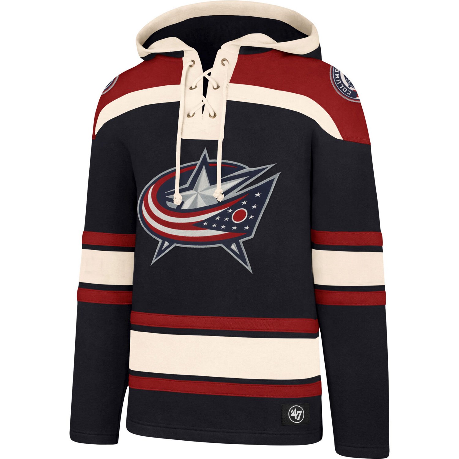 '47 Columbus Blue Jackets Superior Lacer Pullover Hoodie                                                                         - view number 2