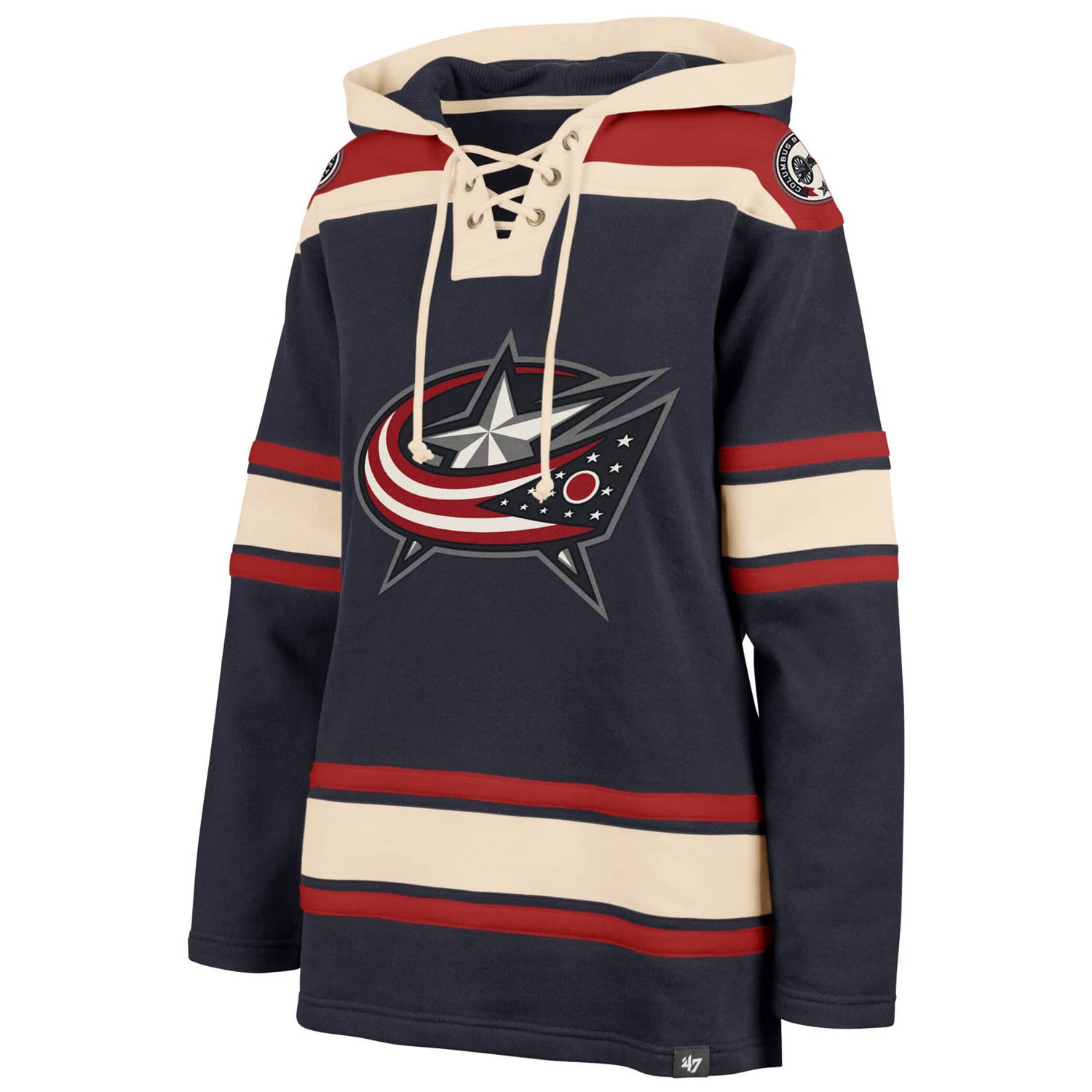 '47 Columbus Blue Jackets Superior Lacer Pullover Hoodie                                                                         - view number 2