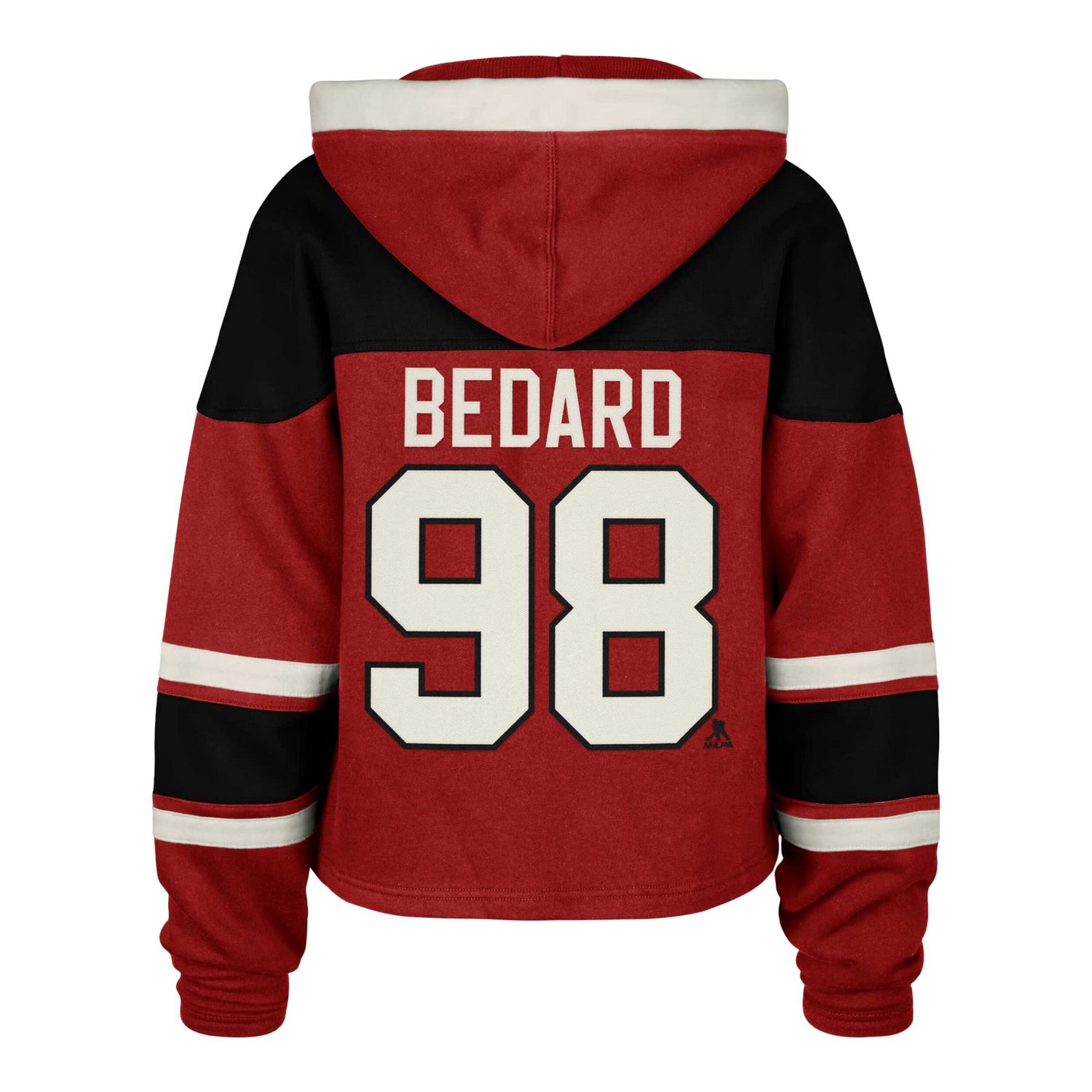 '47 Connor Bedard Chicago Blackhawks Superior Lacer Cropped Pullover Hoodie                                                      - view number 3