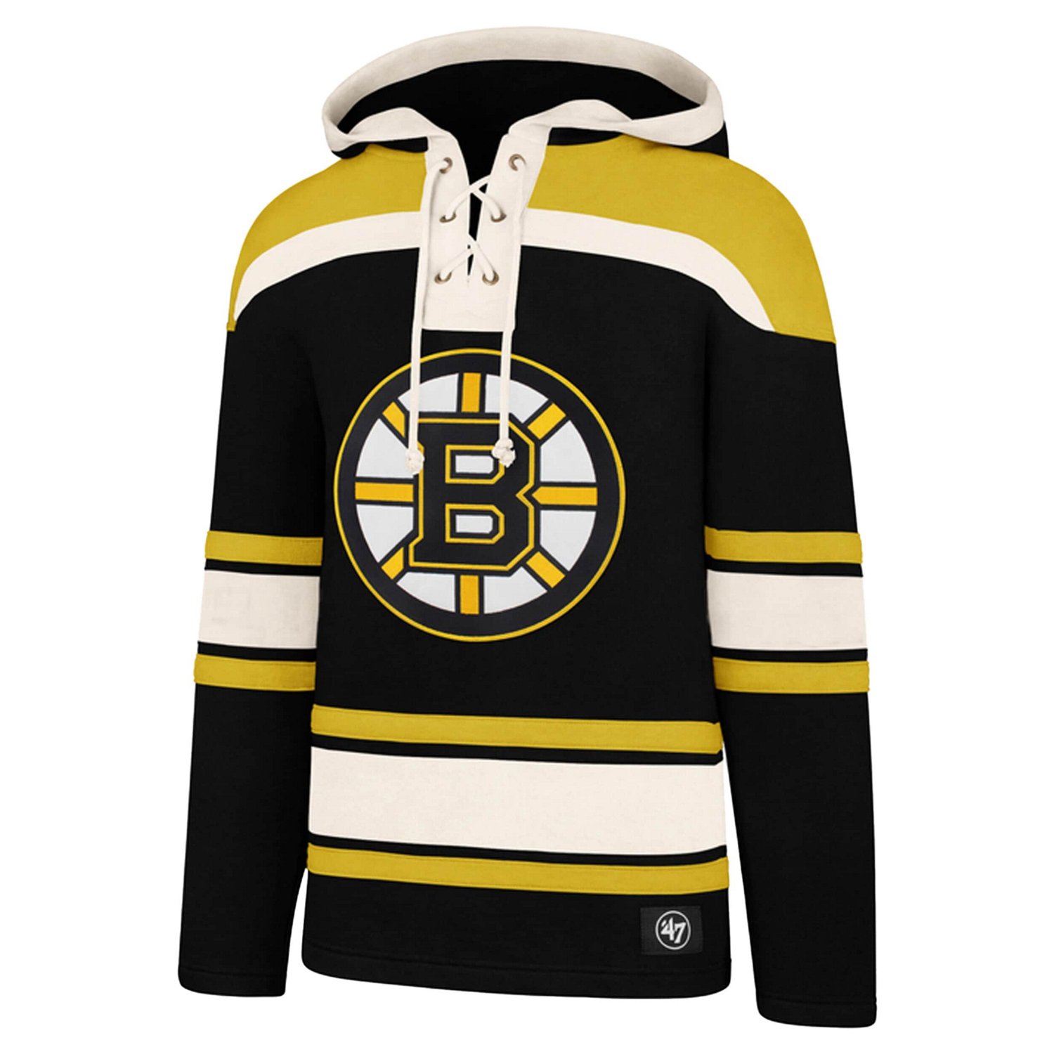 '47 David Pastrnak Boston Bruins Big  Tall Lace-up Pullover Hoodie - view number 2