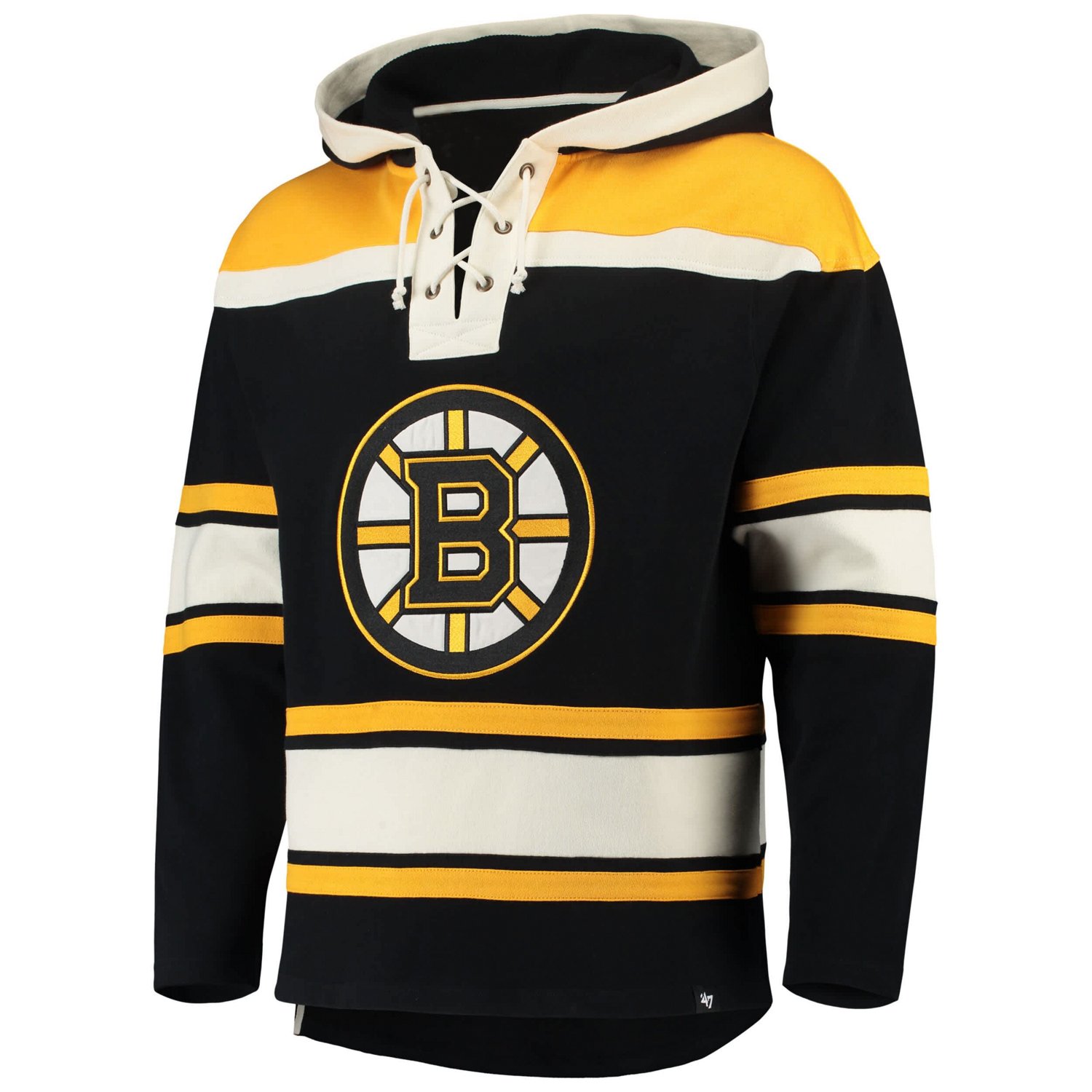 '47 David Pastrnak Boston Bruins Player Lacer Pullover Hoodie - view number 2