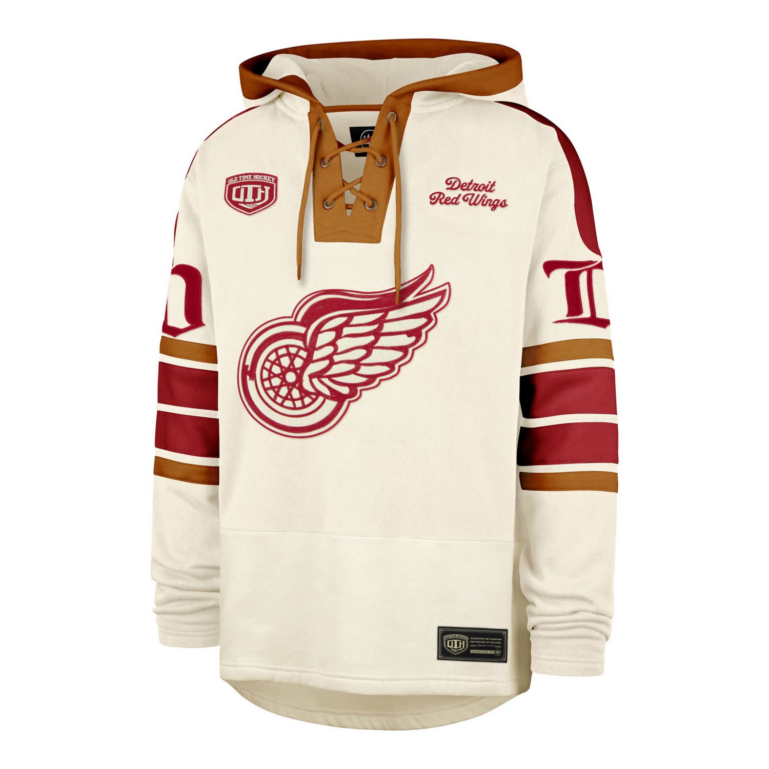 '47 Detroit Red Wings Blue Line Heritage Lacer Pullover Hoodie                                                                   - view number 2