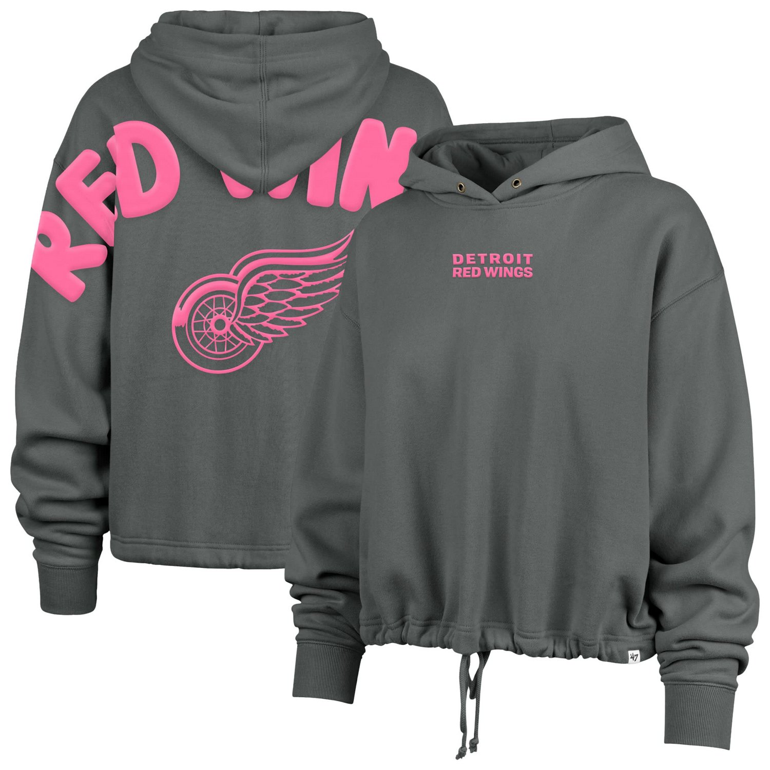 '47 Detroit Wings Bright Side Venice Cropped Pullover Hoodie