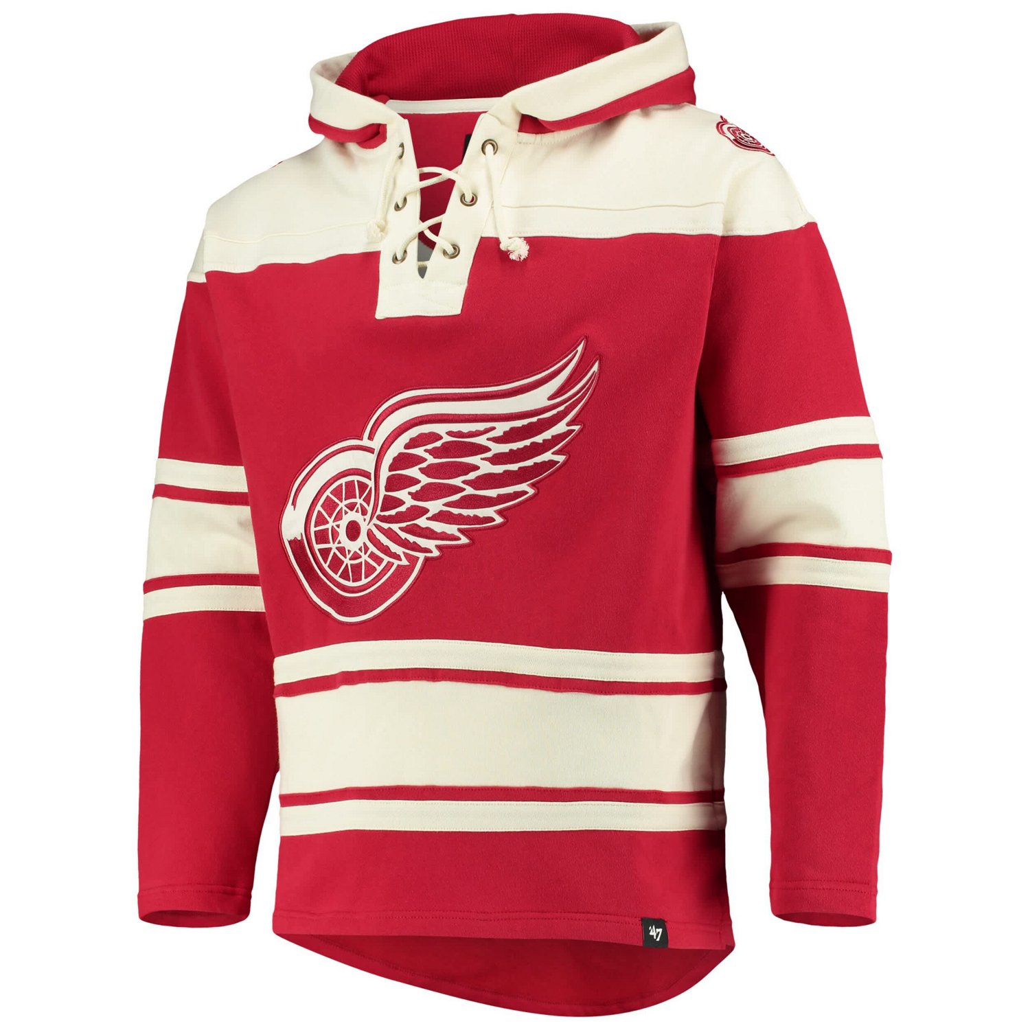 '47 Detroit Wings Superior Lacer Pullover Hoodie - view number 2
