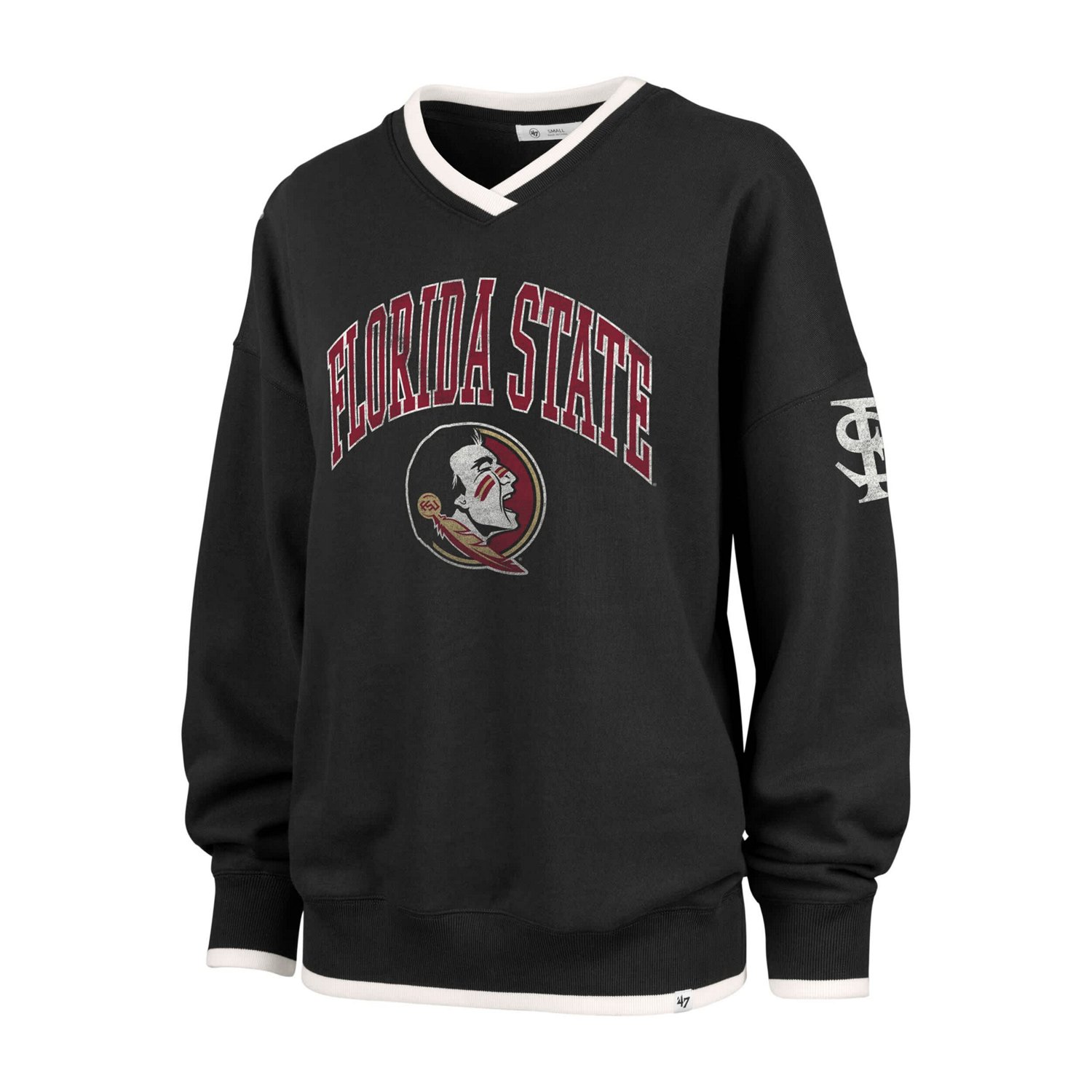 '47 Florida State Seminoles Clubhouse Daze Eighty V-Neck Pullover Sweatshirt                                                     - view number 2
