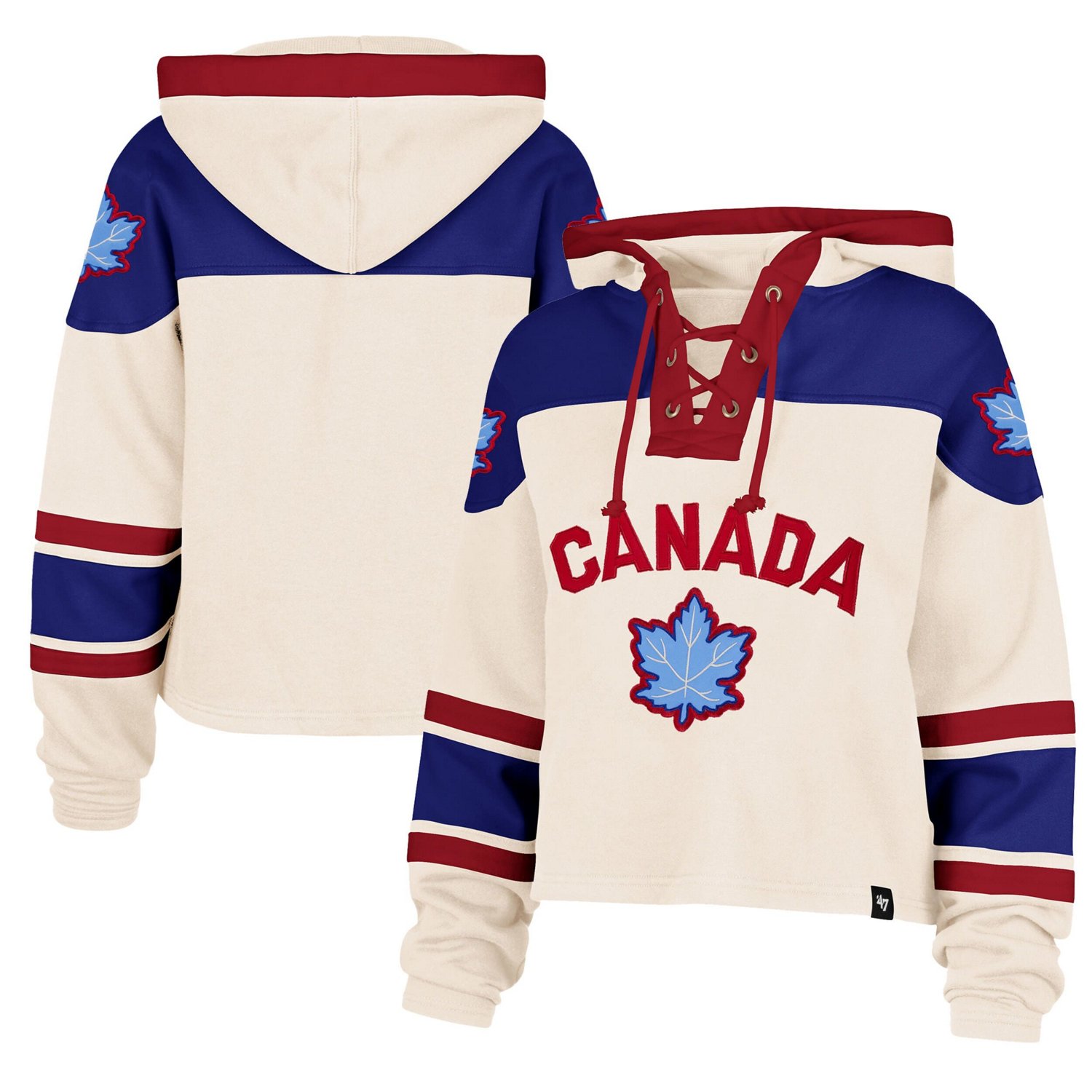 '47 Hockey Canada Cropped Superior Lacer Hoodie