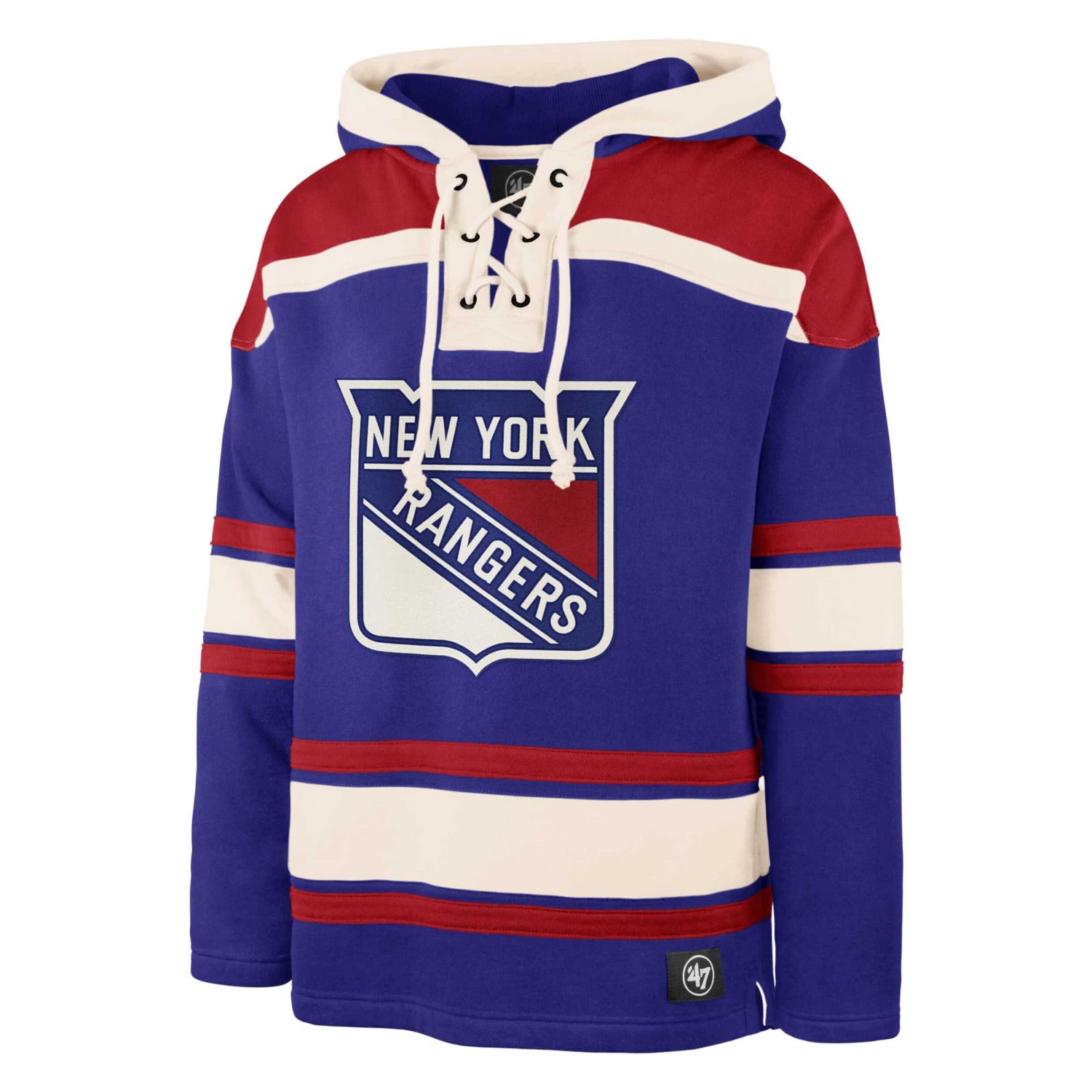 '47 Igor Shesterkin New York Rangers Player Name  Number Lacer Pullover Hoodie - view number 2