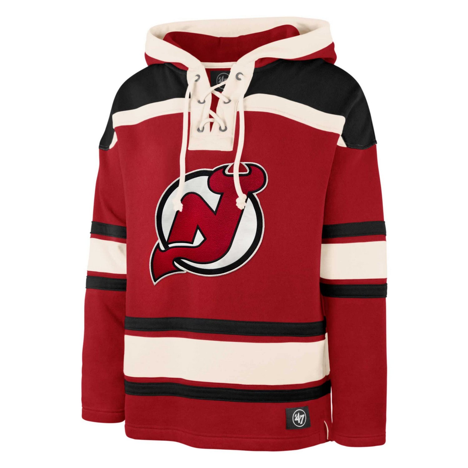 '47 Jack Hughes New Jersey Devils Player Lacer Pullover Hoodie - view number 2