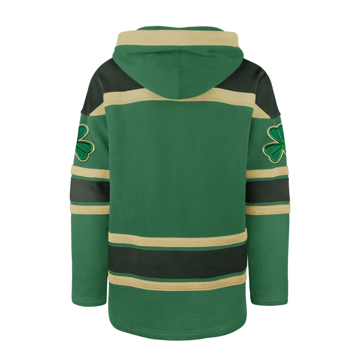 '47 Kelly Boston Bruins St Patrick's Day McLucky Superior Lacer Pullover Hoodie - view number 3