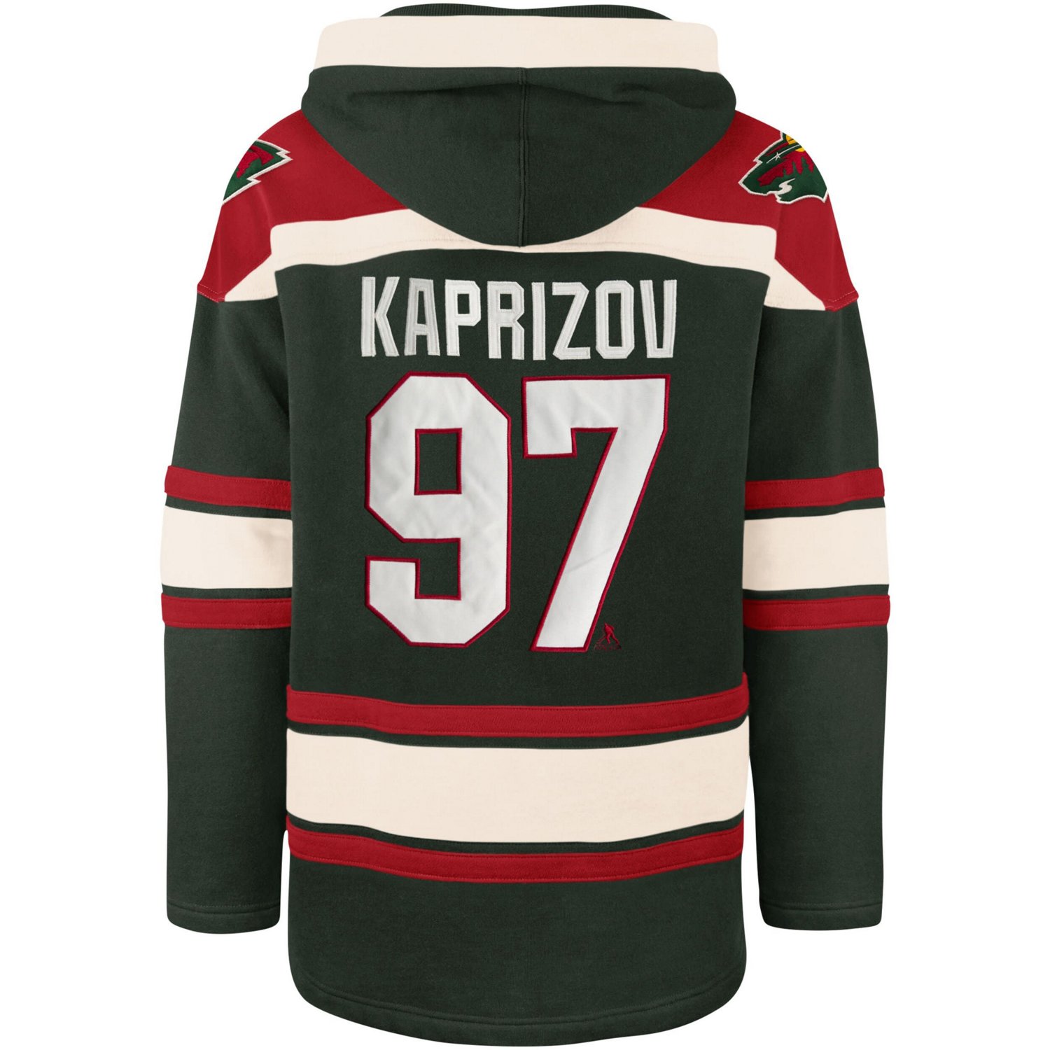'47 Kirill Kaprizov Minnesota Wild Player Name  Number Lacer Pullover Hoodie - view number 3