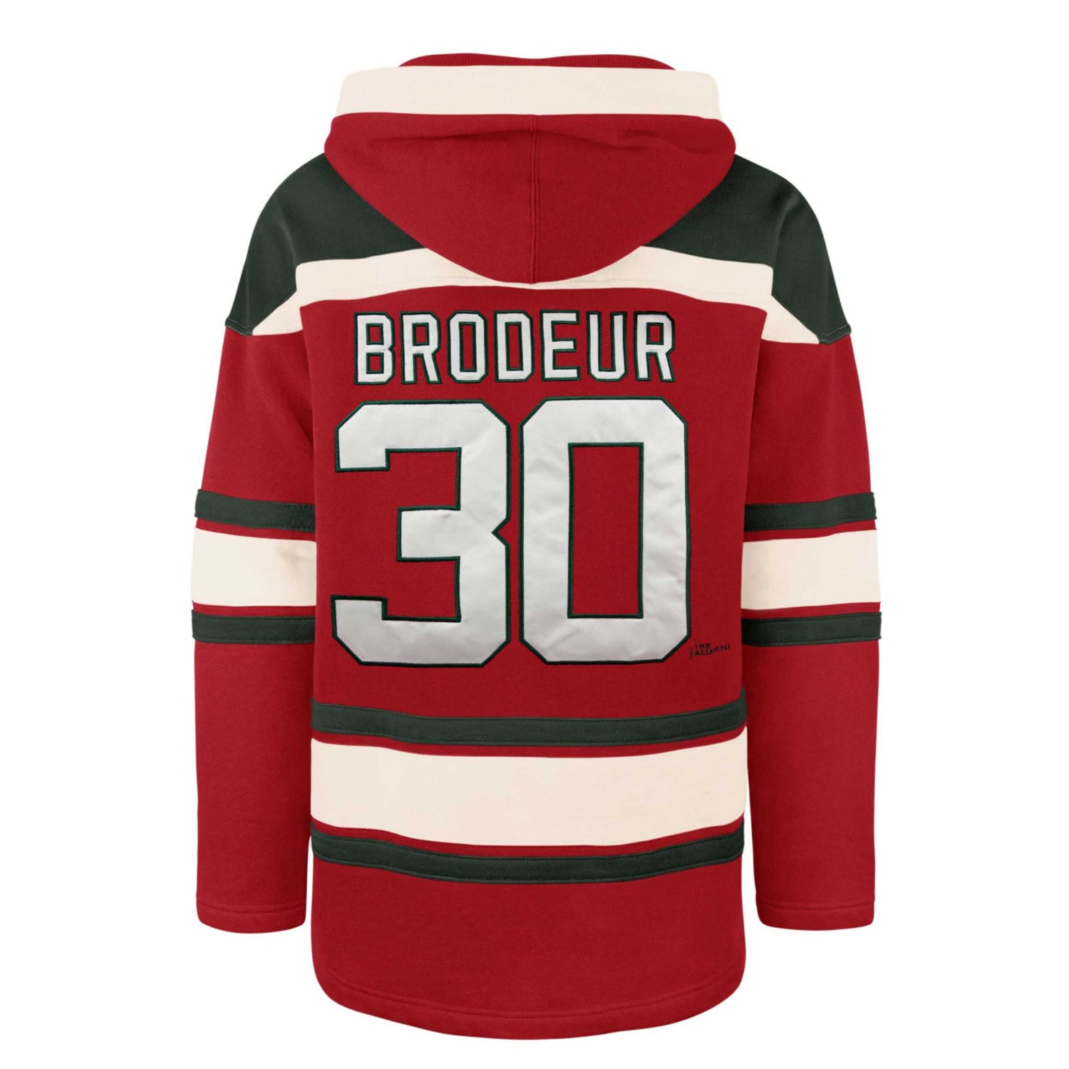 '47 Martin Brodeur New Jersey Devils Retired Player Name  Number Lacer Pullover Hoodie - view number 3