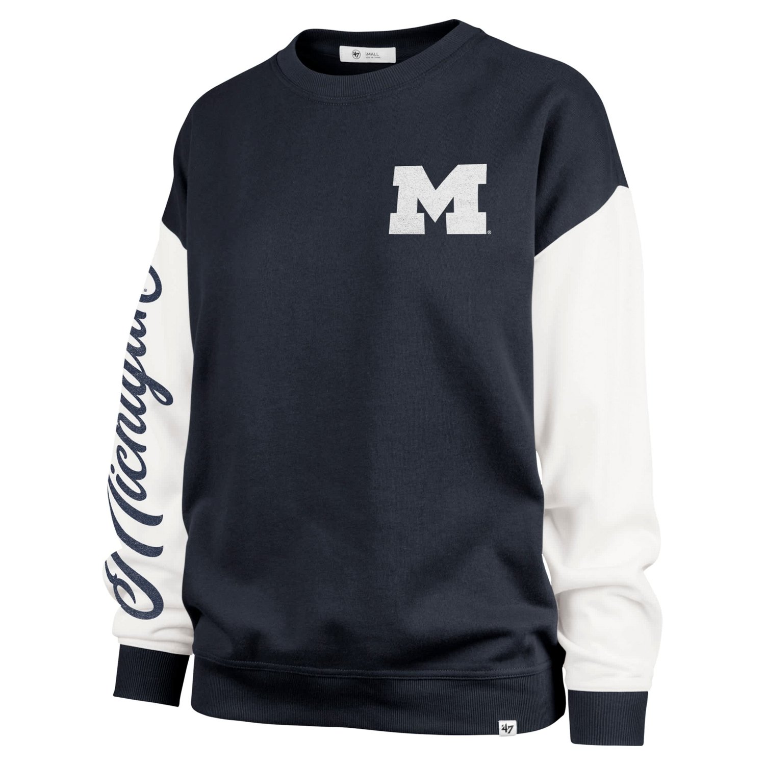 '47 Michigan Wolverines Double Header Rise Andie Pullover Sweatshirt
