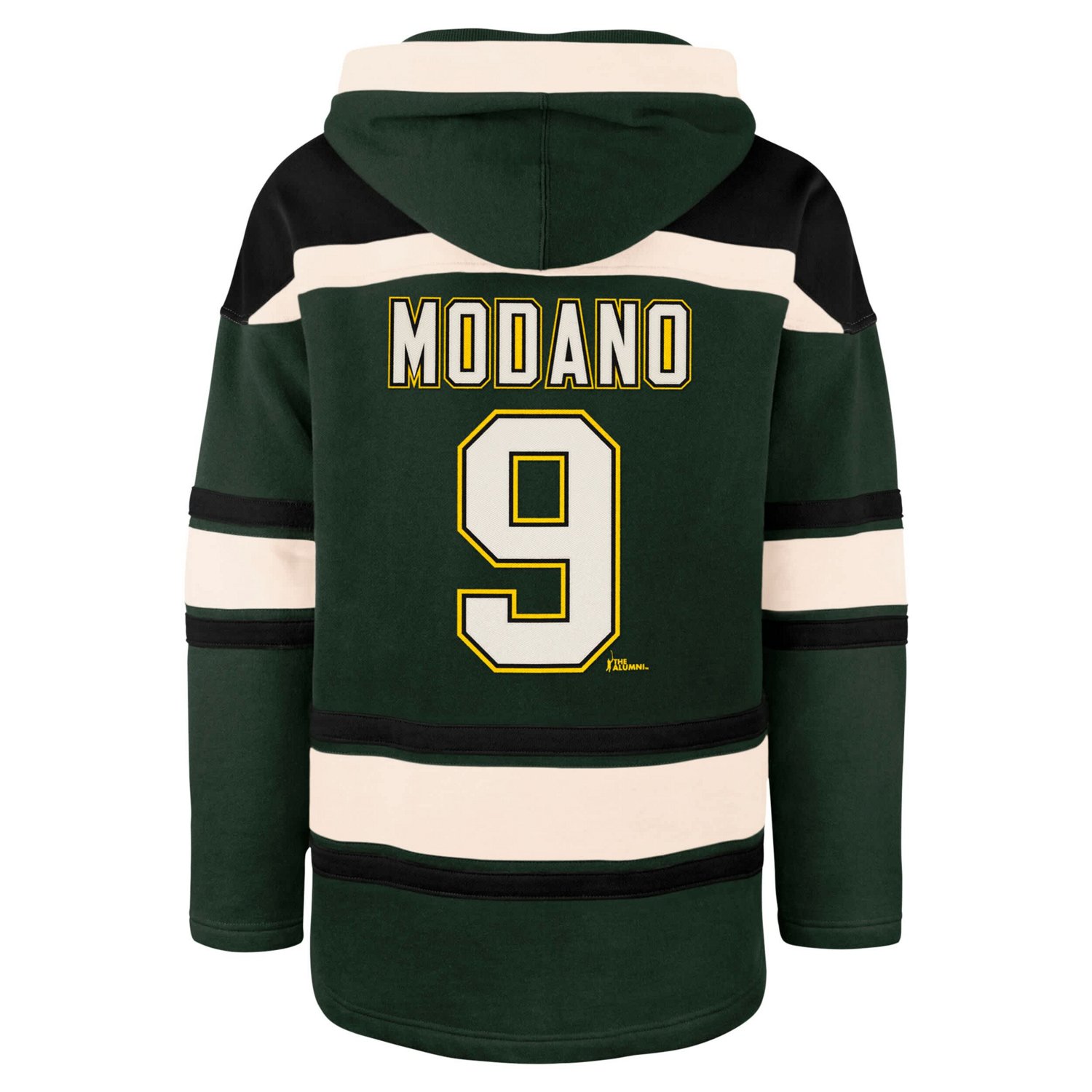 '47 Mike Modano Dallas Stars Retired Player Name  Number Lacer Pullover Hoodie