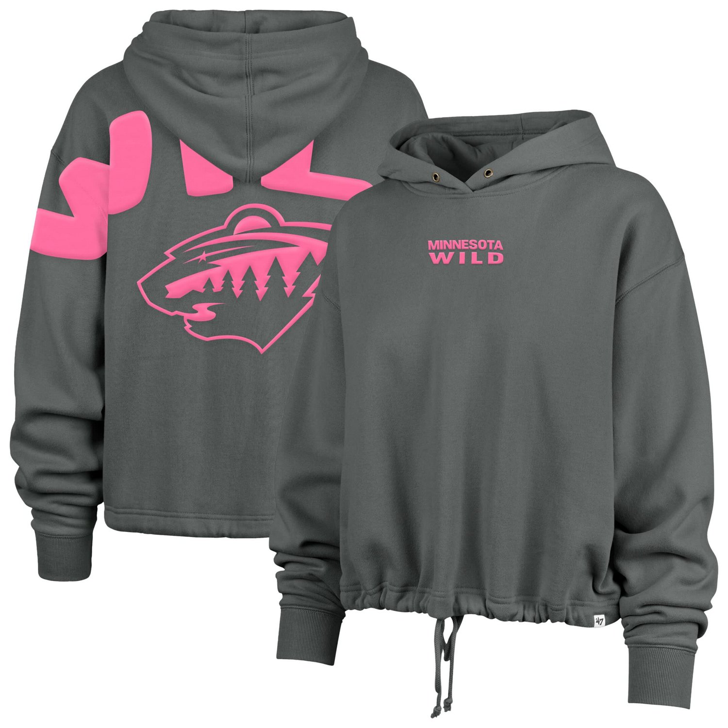 '47 Minnesota Wild Bright Side Venice Cropped Pullover Hoodie - view number 1