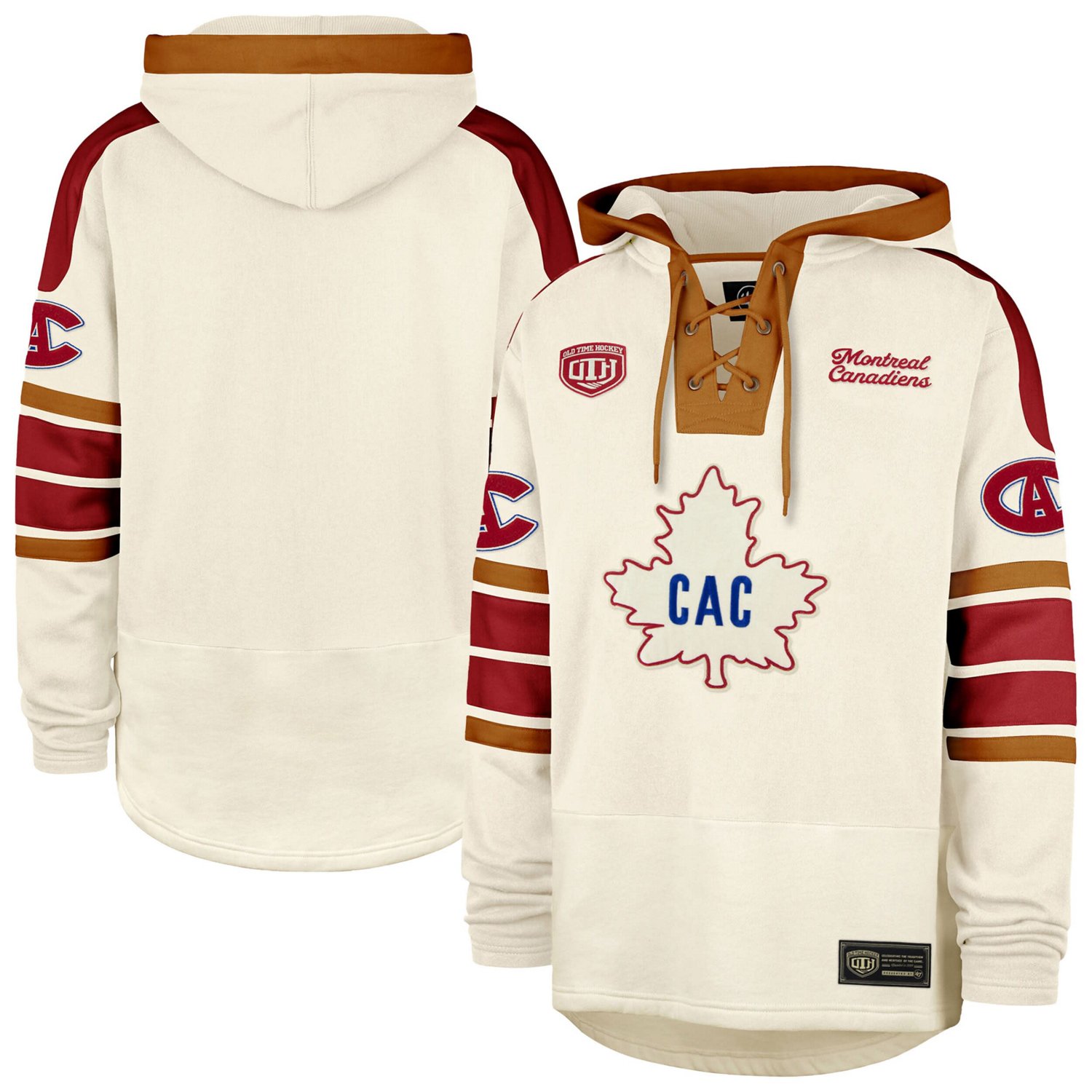 '47 Montreal Canadiens Blue Line Heritage Lacer Pullover Hoodie - view number 1