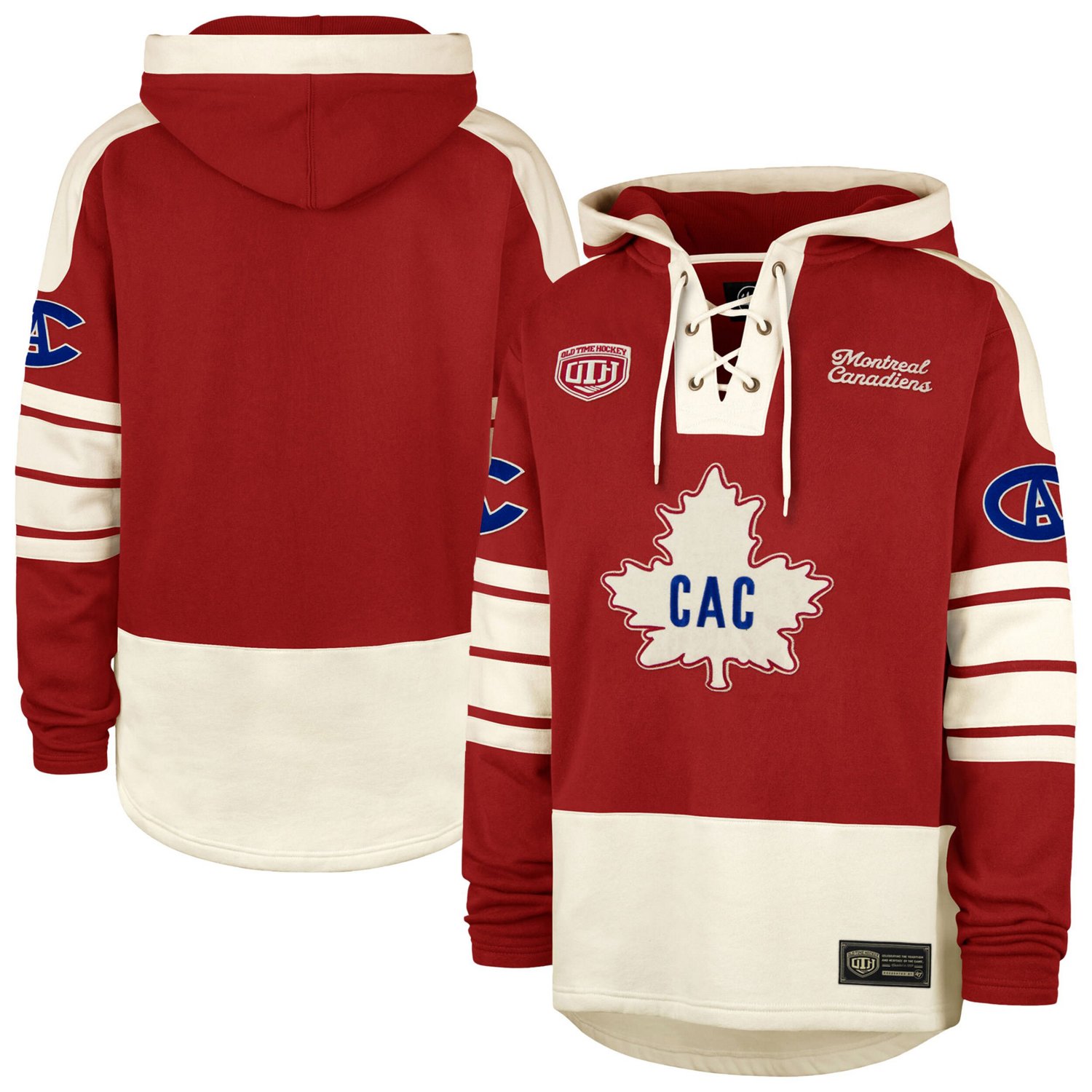 '47 Montreal Canadiens Blue Line Heritage Lacer Pullover Hoodie
