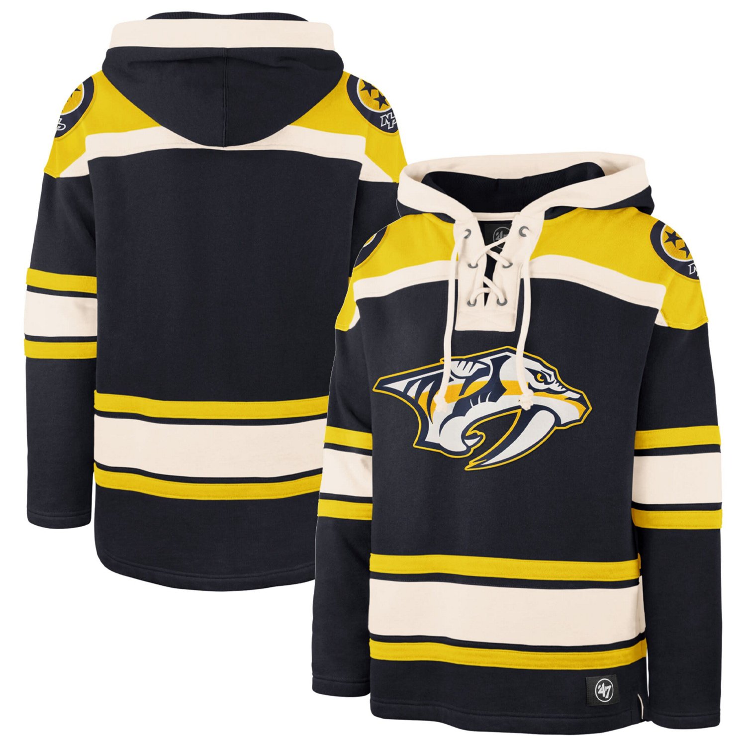 '47 Nashville Predators Superior Lacer Pullover Hoodie                                                                           - view number 1