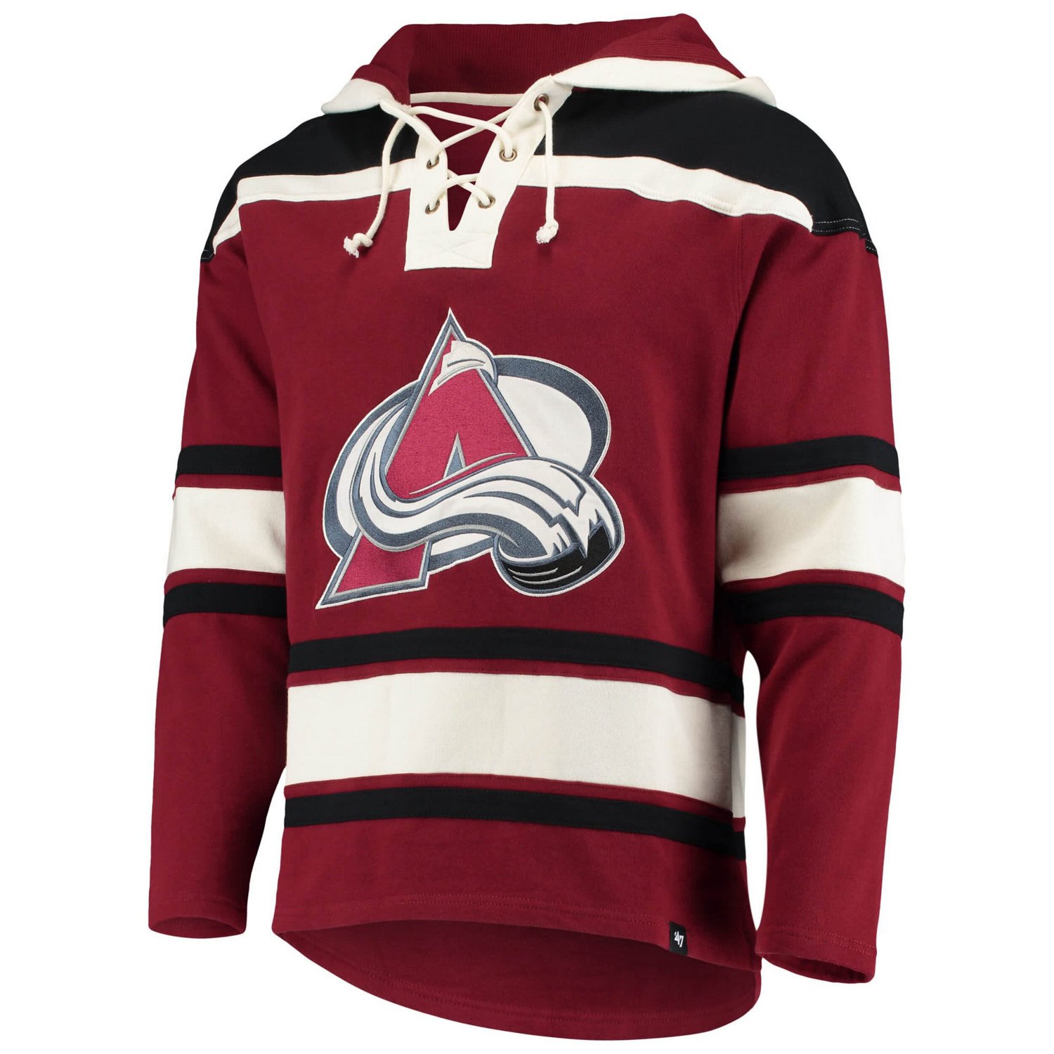 '47 Nathan MacKinnon Colorado Avalanche Player Name  Number Lacer Pullover Hoodie - view number 2