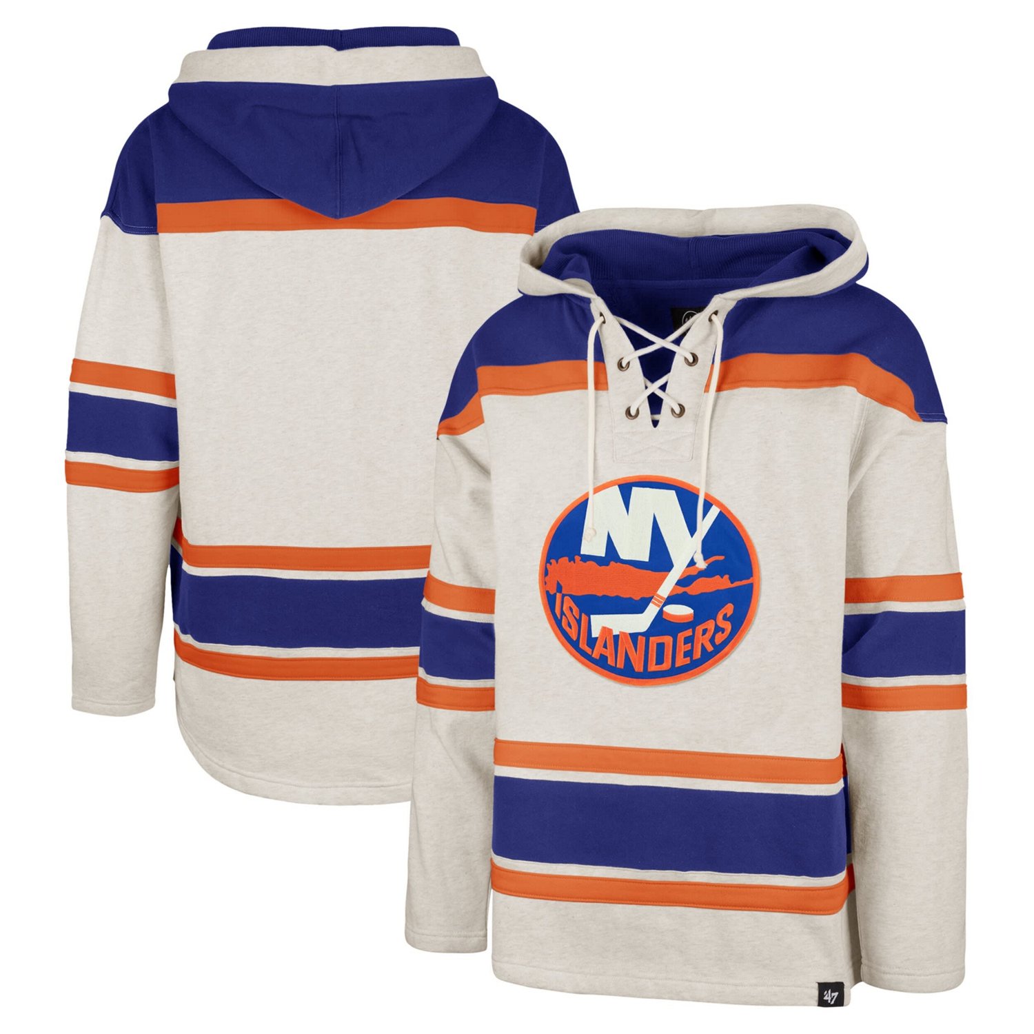'47 New York Islanders Rockaway Lacer Pullover Hoodie                                                                            - view number 1