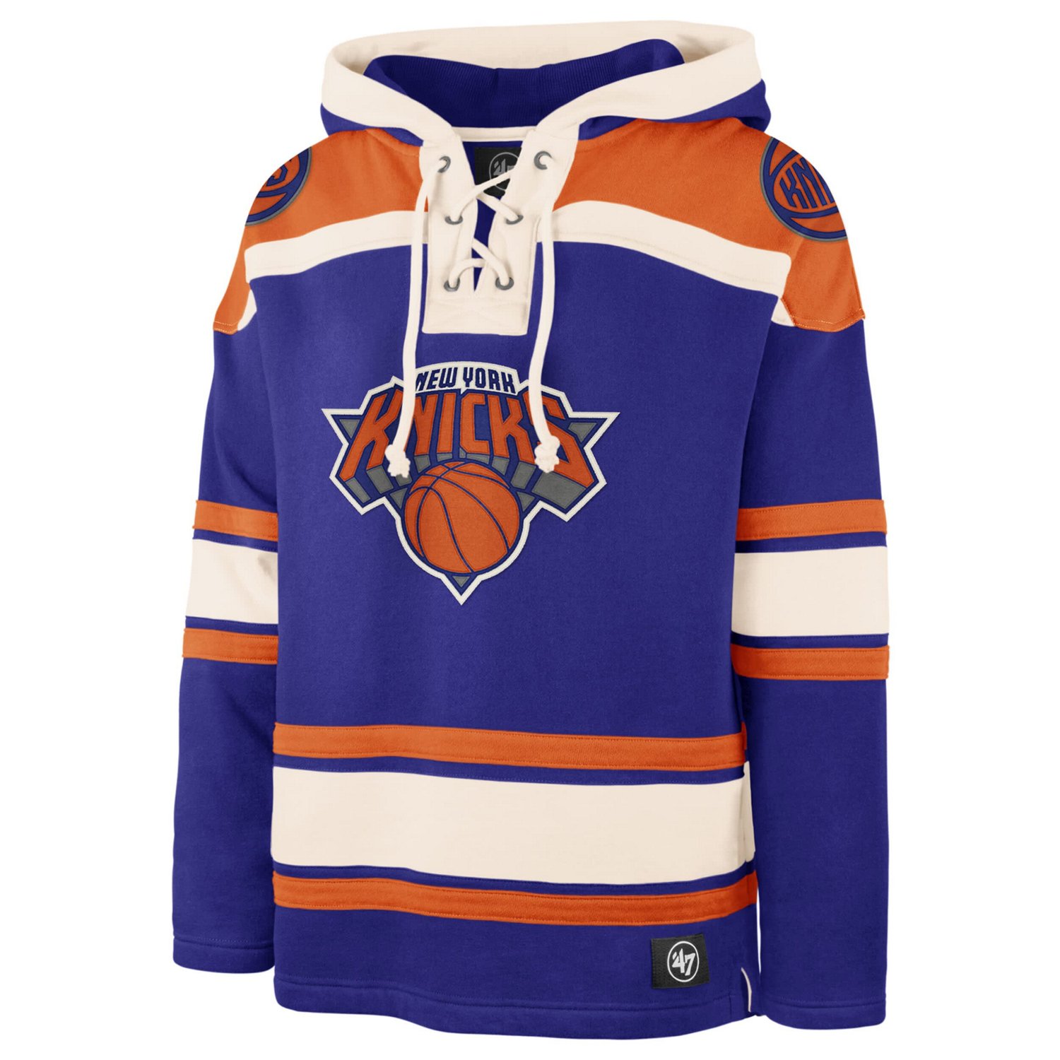 '47 New York Knicks Superior Lacer Pullover Hoodie - view number 2