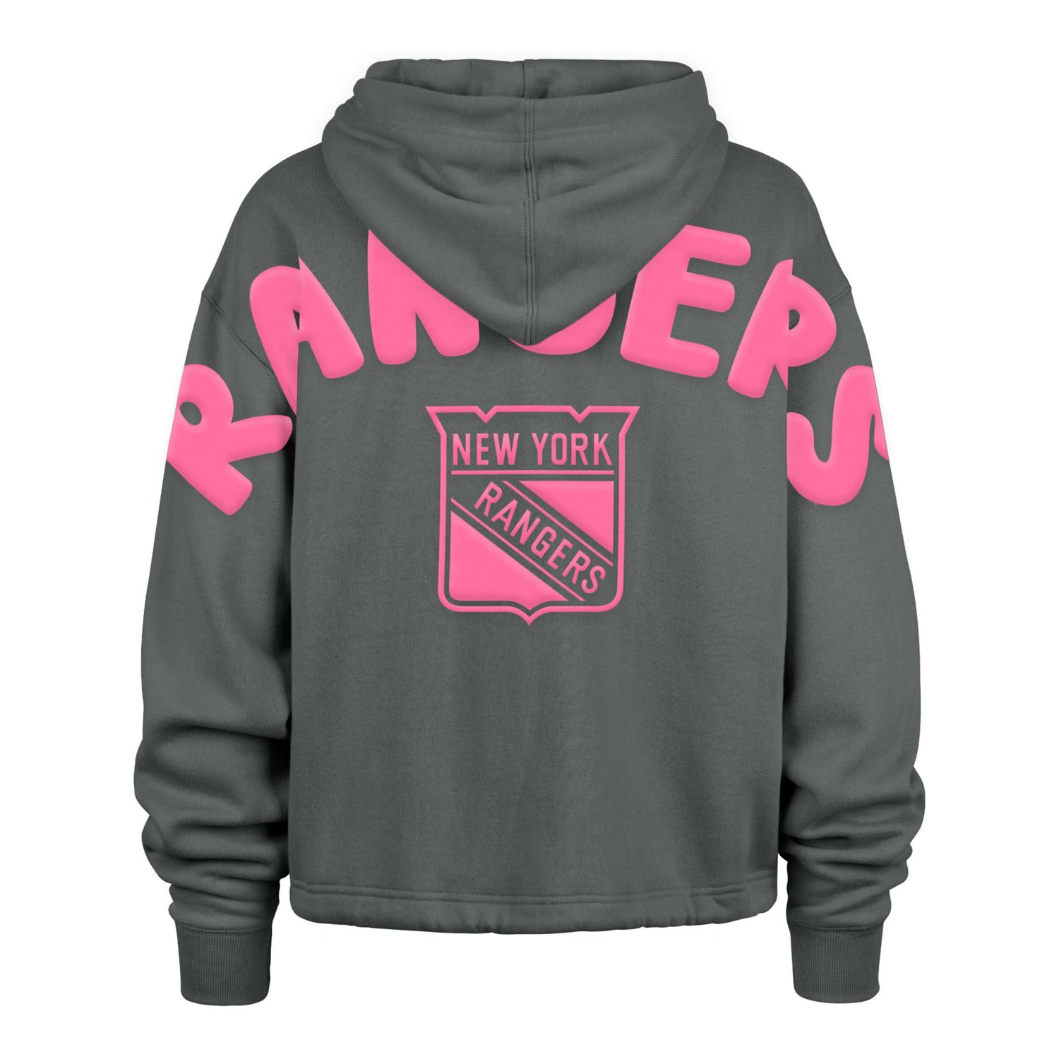 '47 New York Rangers Bright Side Venice Cropped Pullover Hoodie - view number 3