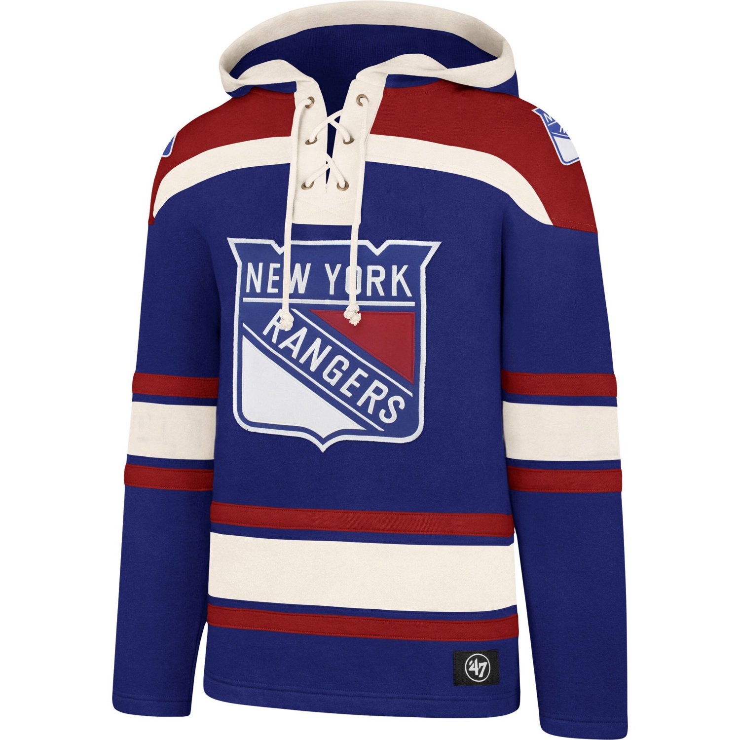 '47 New York Rangers Superior Lacer Pullover Hoodie                                                                              - view number 2