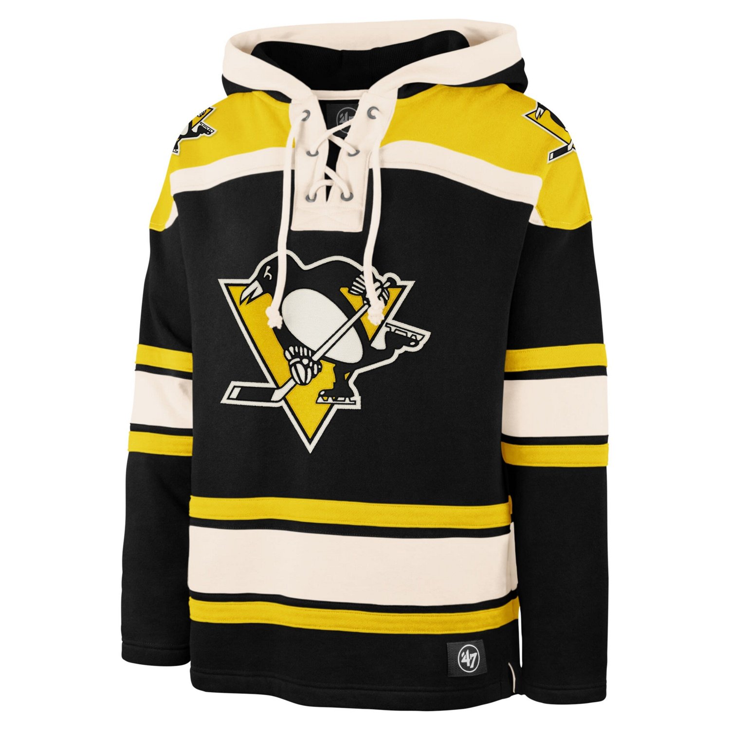 '47 Pittsburgh Penguins Big  Tall Superior Lacer Pullover Hoodie                                                                 - view number 2