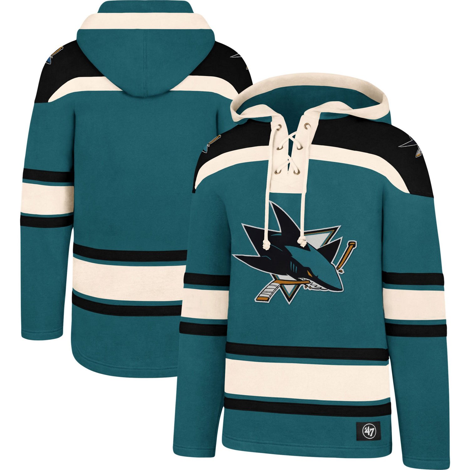 '47 San Jose Sharks Superior Lacer Pullover Hoodie