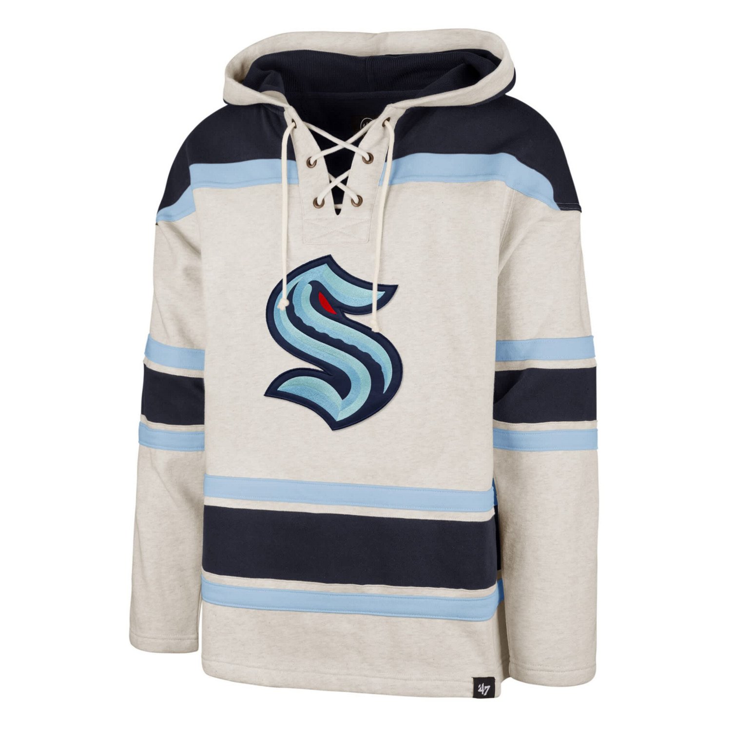 '47 Seattle Kraken Rockaway Lace-Up Pullover Hoodie                                                                              - view number 2